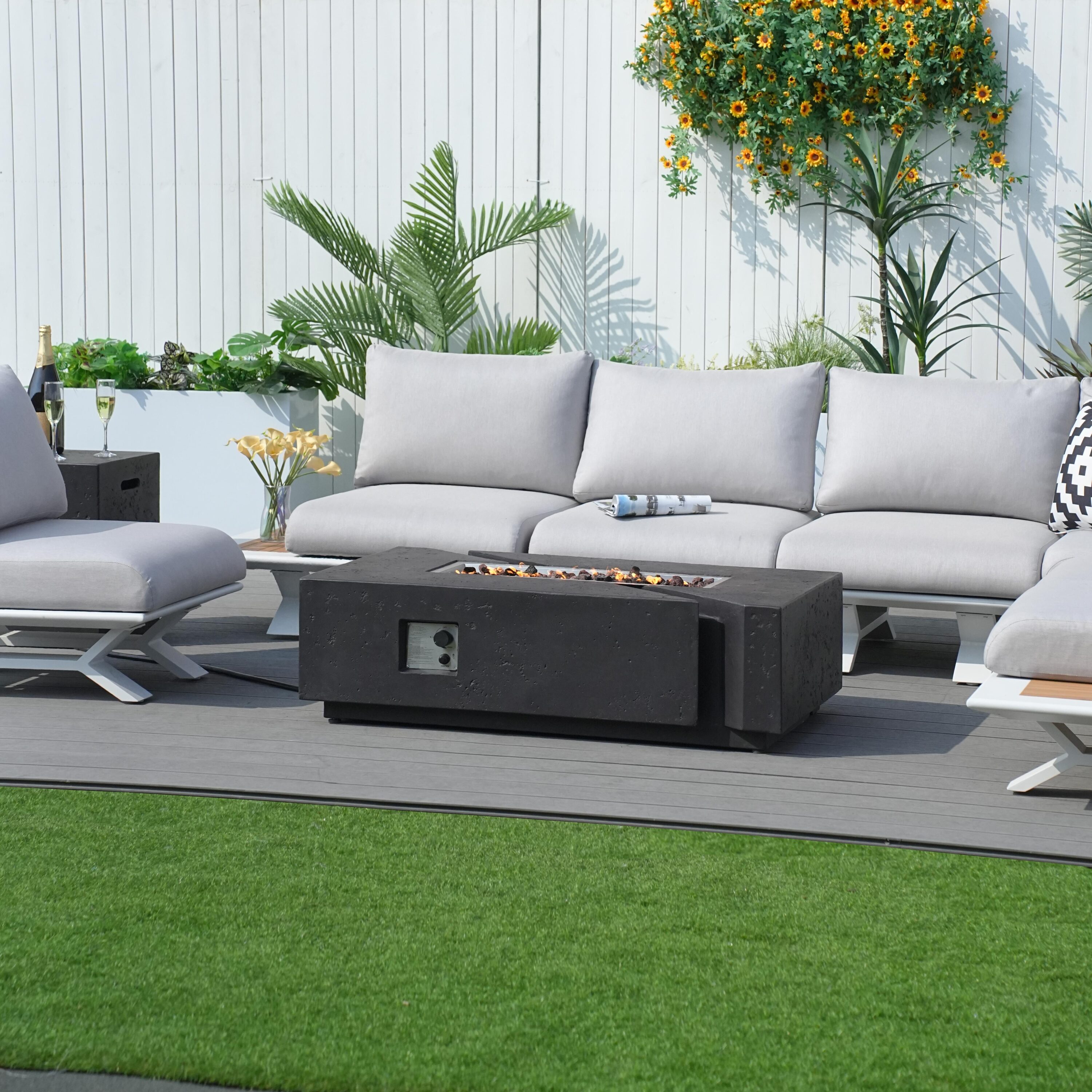 Direct Wicker DWG-2323WH&24913BK Patio-Conversation-Sets - View #7