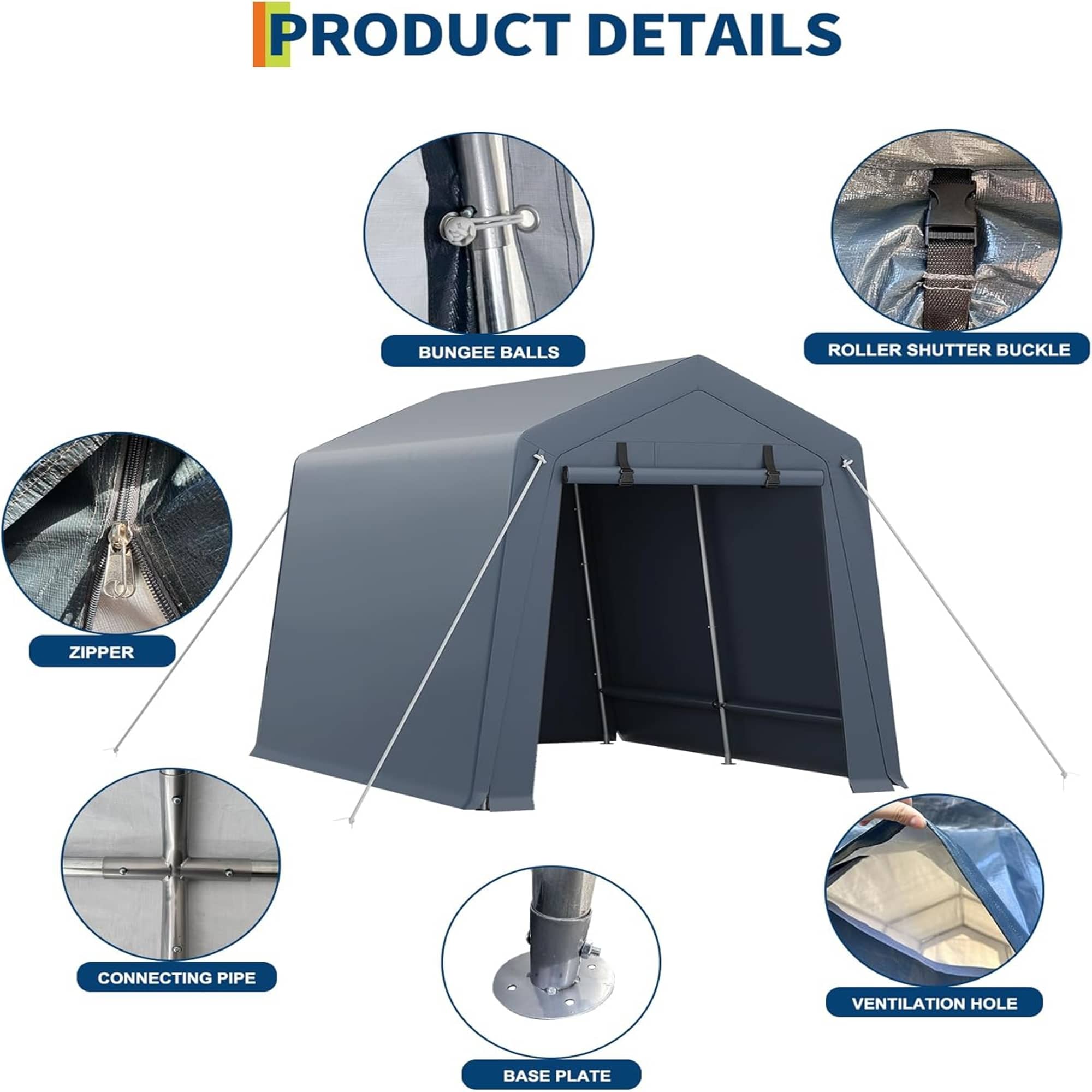 Qeetex LSHQQPPG-33A4SDYT Carport-Covers - View #2