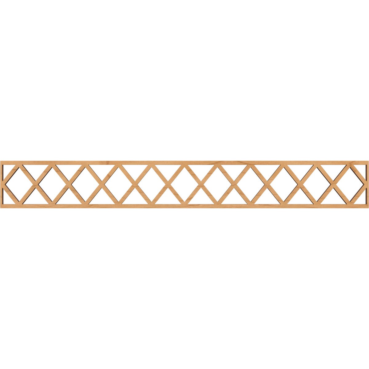 Ekena Millwork MLDB06X46WOLMA Wolford Fretwork Flat Trim 6-in x 3.86-ft Maple Brown Unfinished 2156817 Pierced Wall Panel Moulding