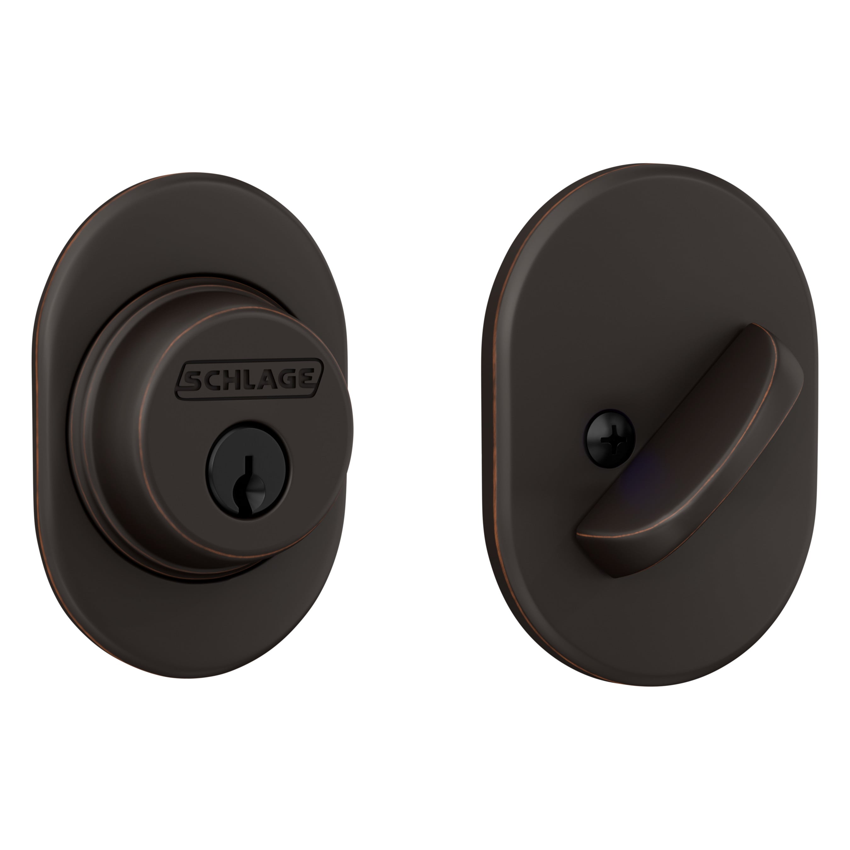 Schlage B60 RMN 716 Remsen Aged Bronze Single Cylinder Deadbolt