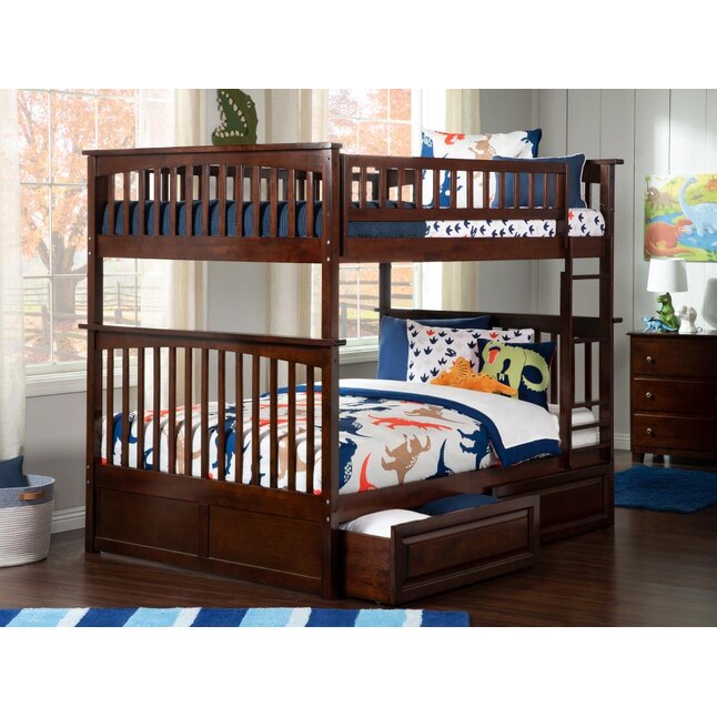 Afi Furnishings Columbia Bunk Bed Full, Basketball Bunk Bed With Sliders On Bottom