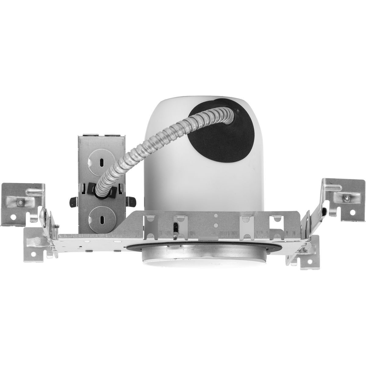 4" Gray Steel Air-Tight New Construction Recessed Housing