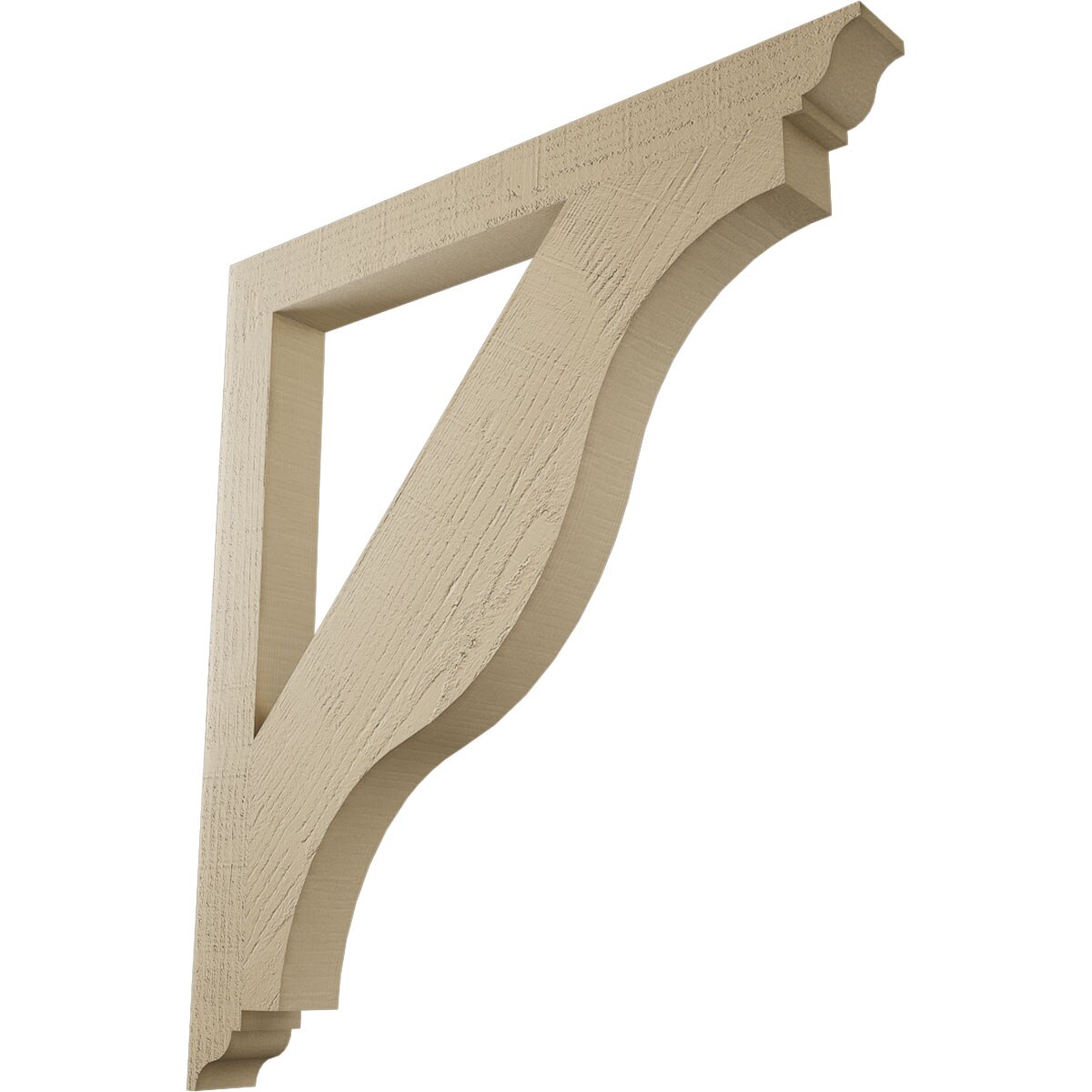 Ekena Millwork 2116814 Funston Rough Cedar Woodgrain TimberThane 3-1/2-in x 40-in x 36-in Brown Urethane Standard bracket