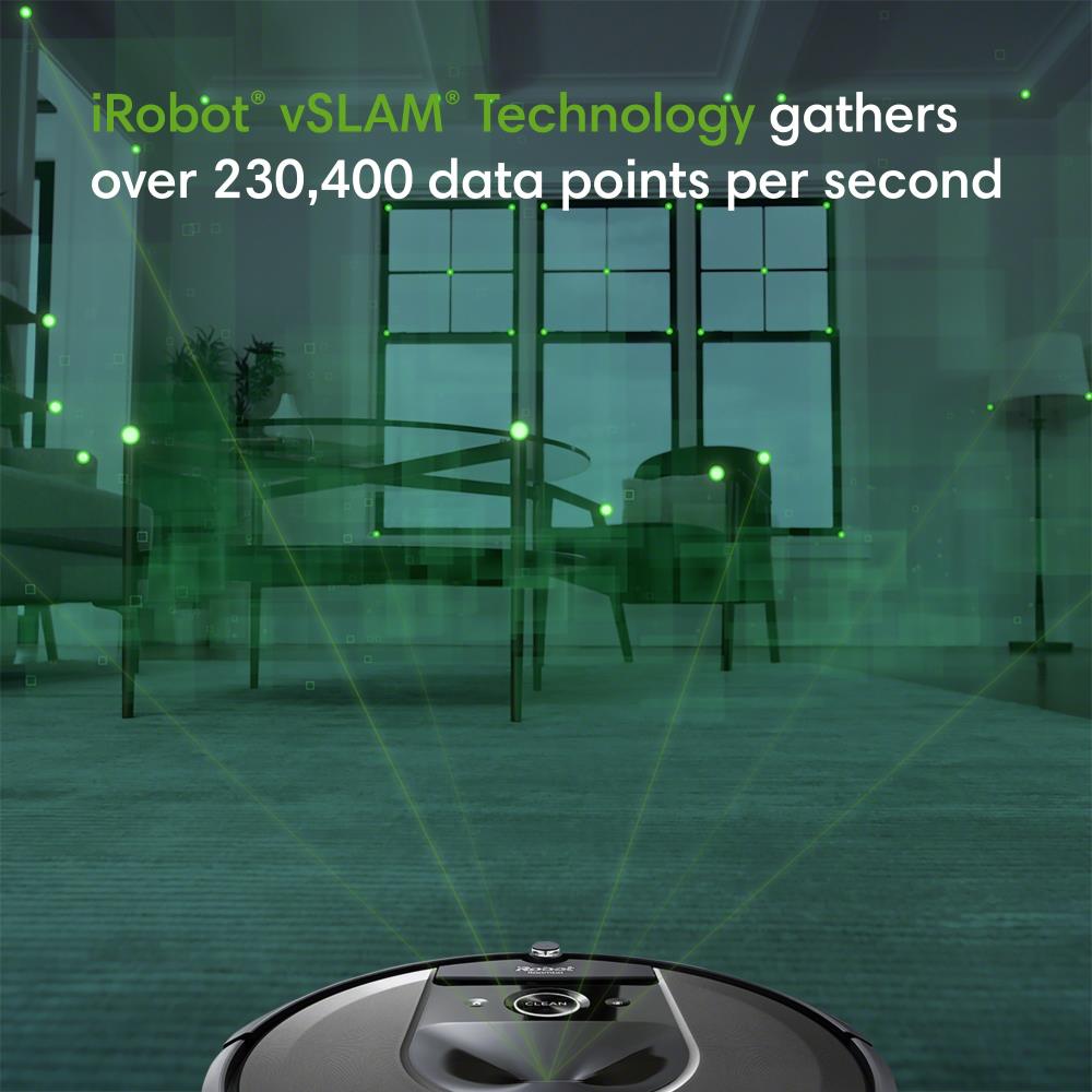Aspiradora Robot Irobot Roomba I7 + 7550 Color Negro Wifi