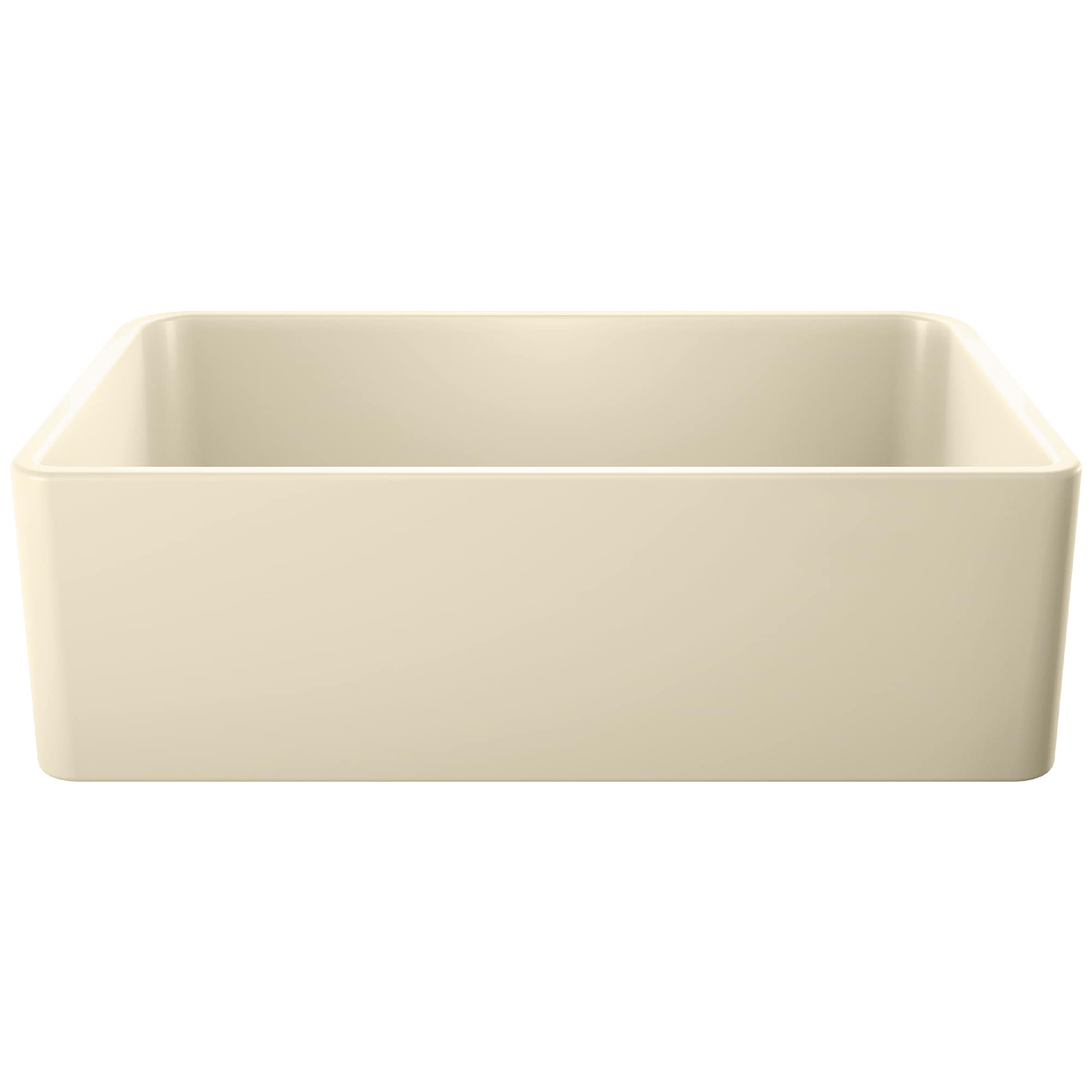 BLANCO 525013 Cerana Farmhouse apron front 33-Inches x 19.18-Inches Biscuit Fireclay Single bowl No Faucet Hole Kitchen Sink