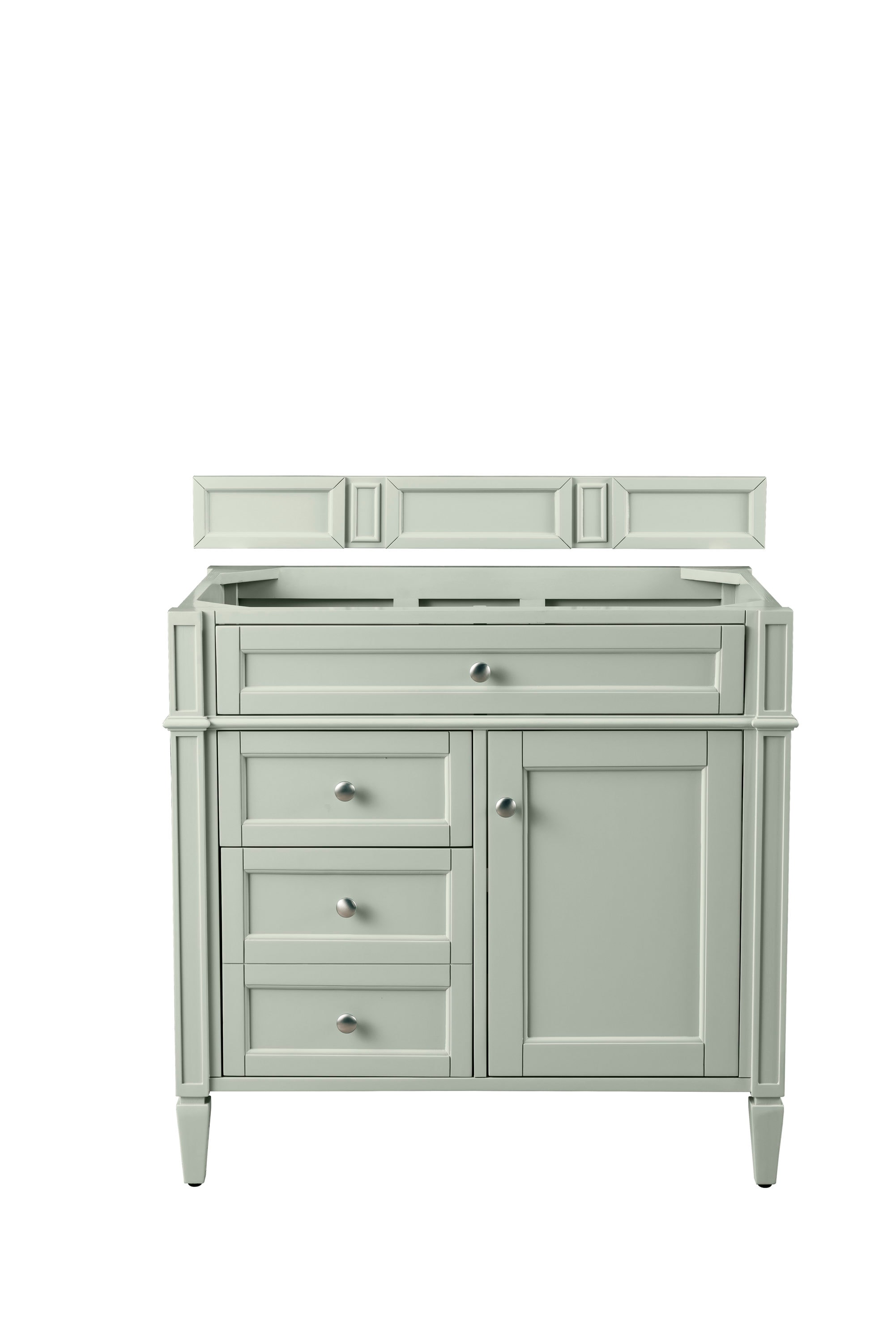 James Martin Vanities 650-V36-SGR 36-in Sage Green Bathroom Vanity Base Cabinet without Top