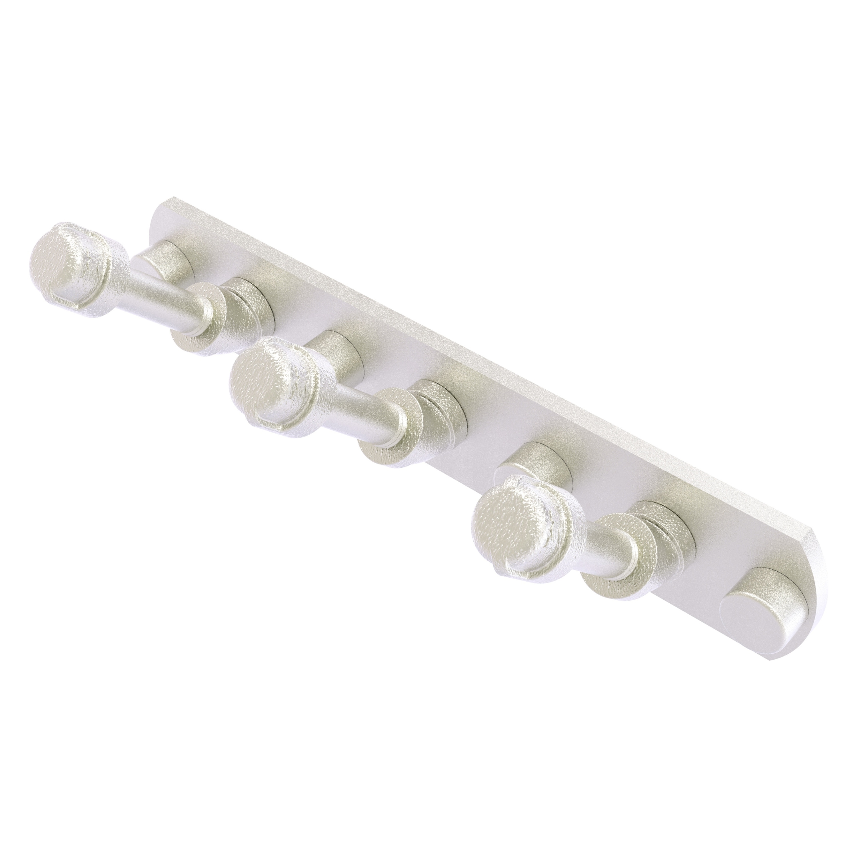 Allied Brass P-300-HK-3-SN Pipeline Satin Nickel Triple -Hook Wall mount Towel Hook