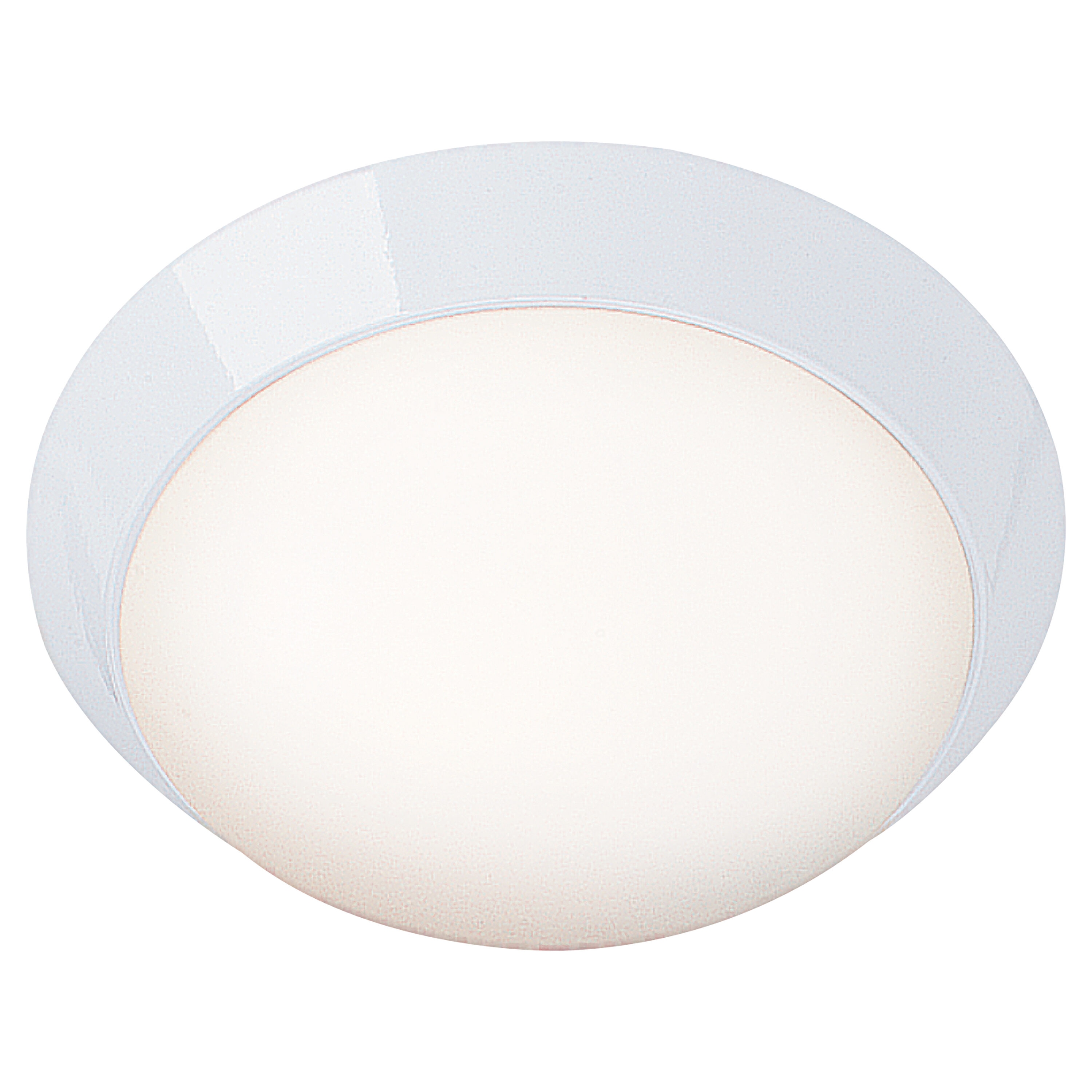 Access Lighting 20624-WH/OPL Cobalt 1 -Light Gloss White Indoor/Outdoor Flush Mount Light