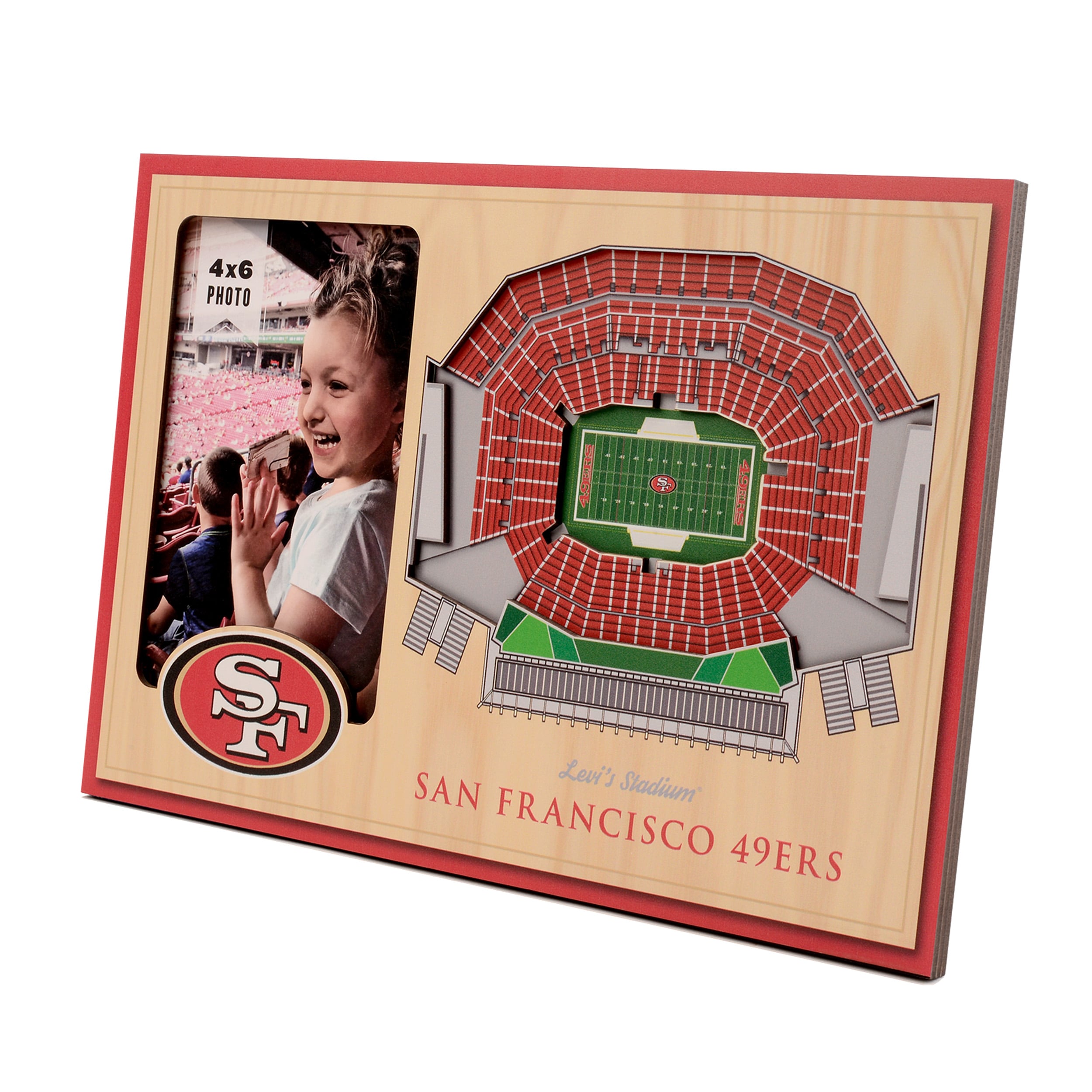 San Francisco 49ers Custom NFL Football 8x10 Picture Frame Kit (Multiple  Colors) - White Matting & Red Trim / Landscape (Horizontal); Standard Glass  /