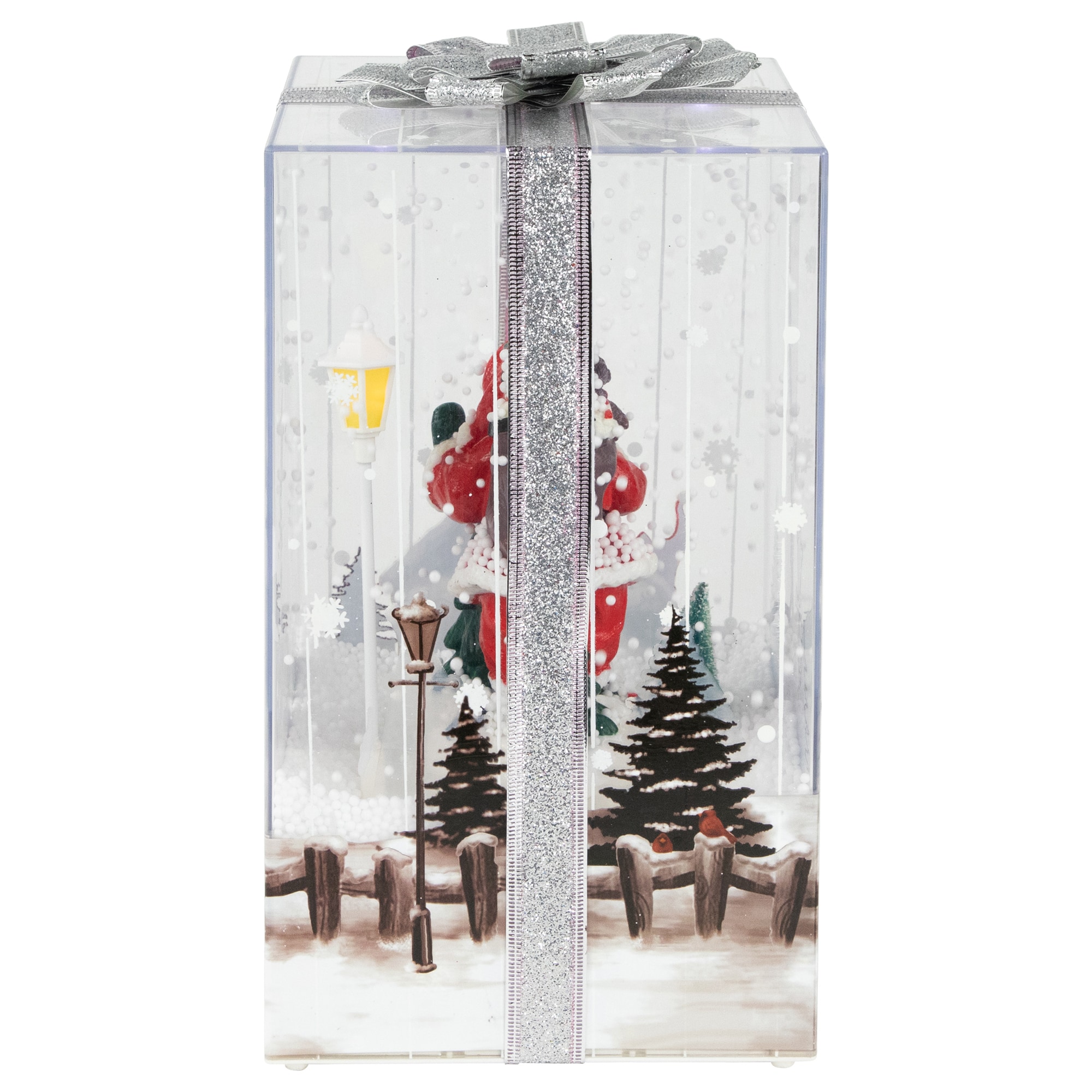 Northlight 12-in Lighted Musical Decoration Santa Christmas