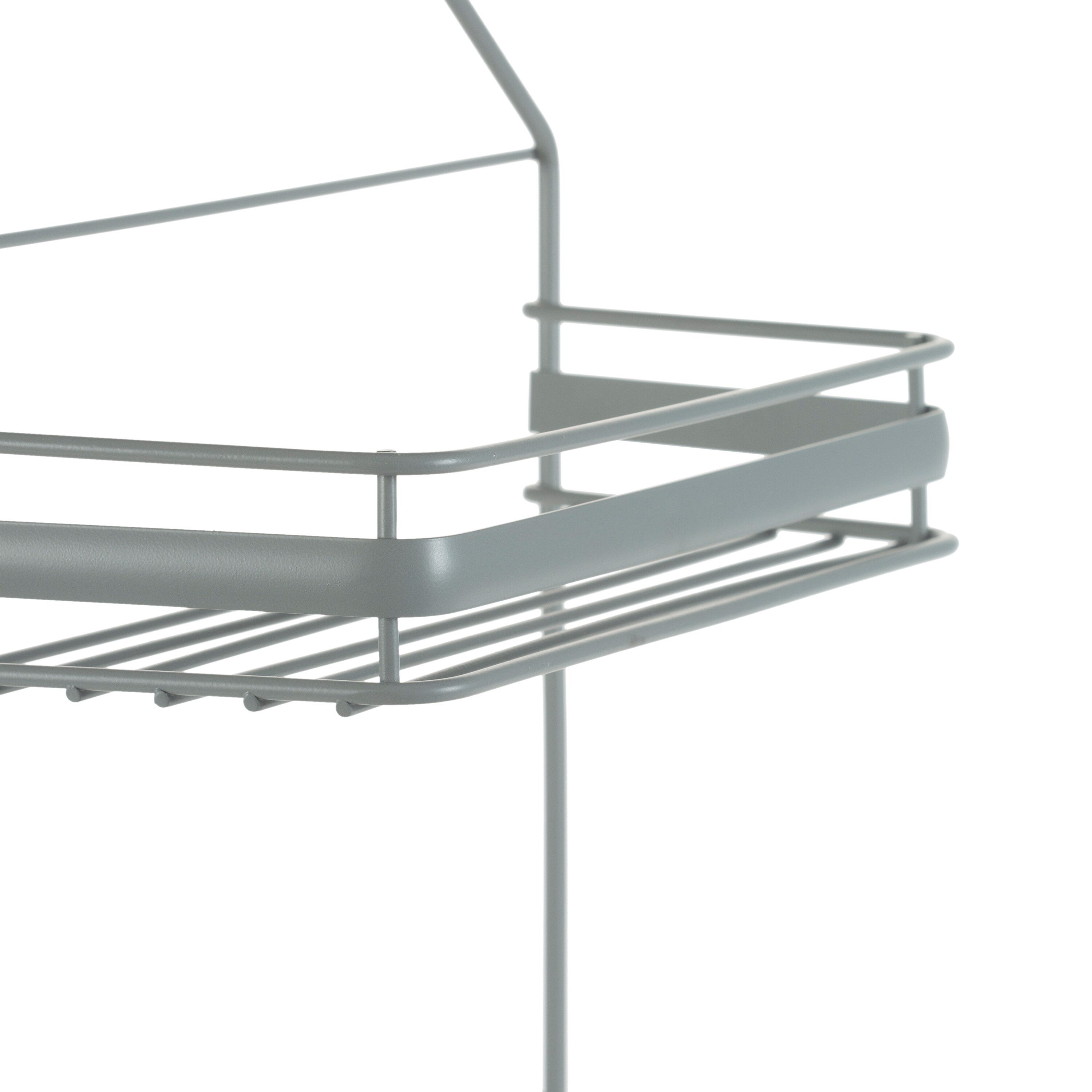Bath Bliss Chrome Steel 3-Shelf Floor Freestanding Shower Caddy 9