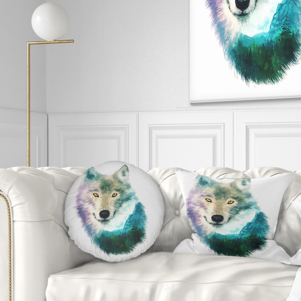 Designart CU14515-12-20 12-in x 20-in Blue Indoor Decorative Pillow