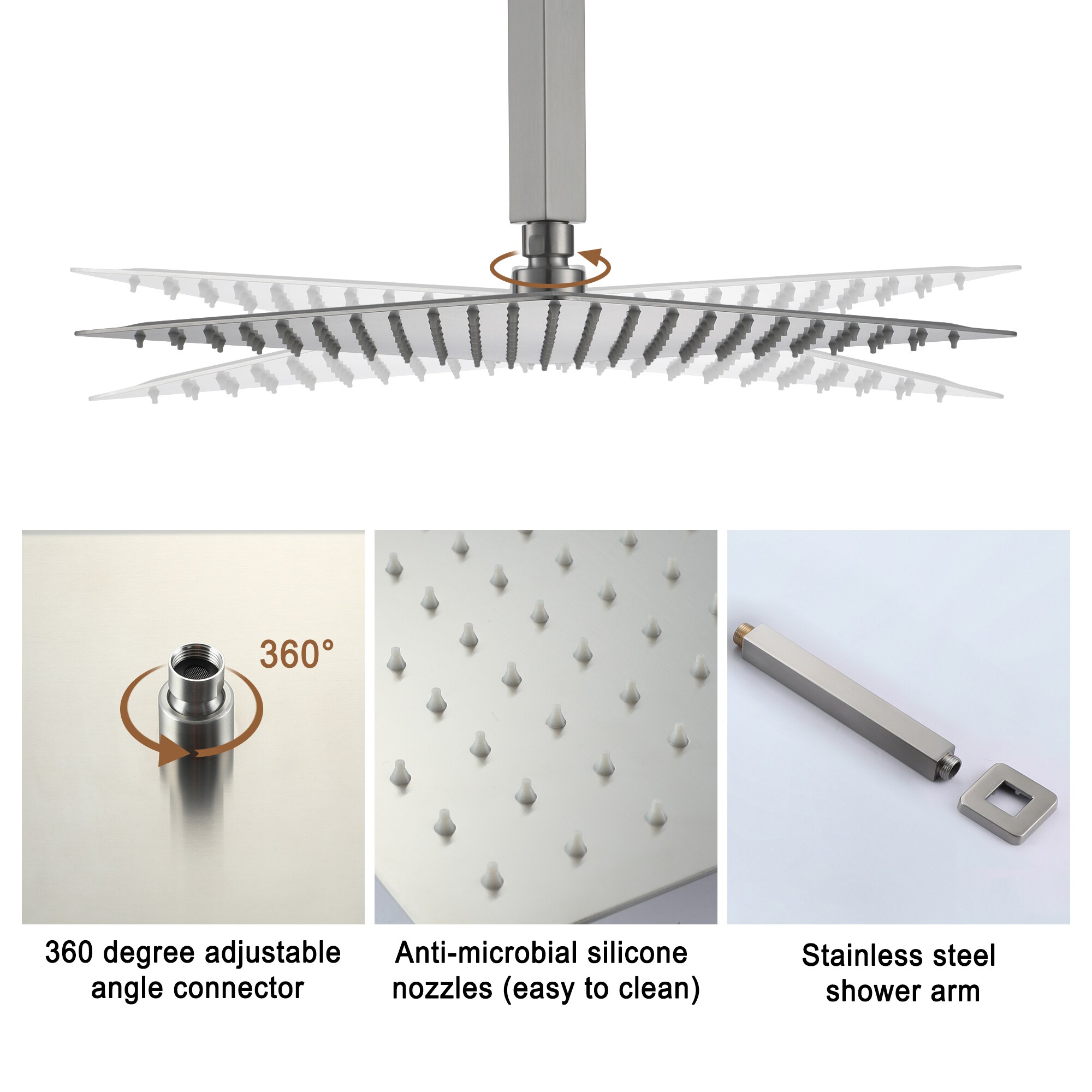 Mondawe MOEB103-10MB Showerhead-Bar-Panels - View #5