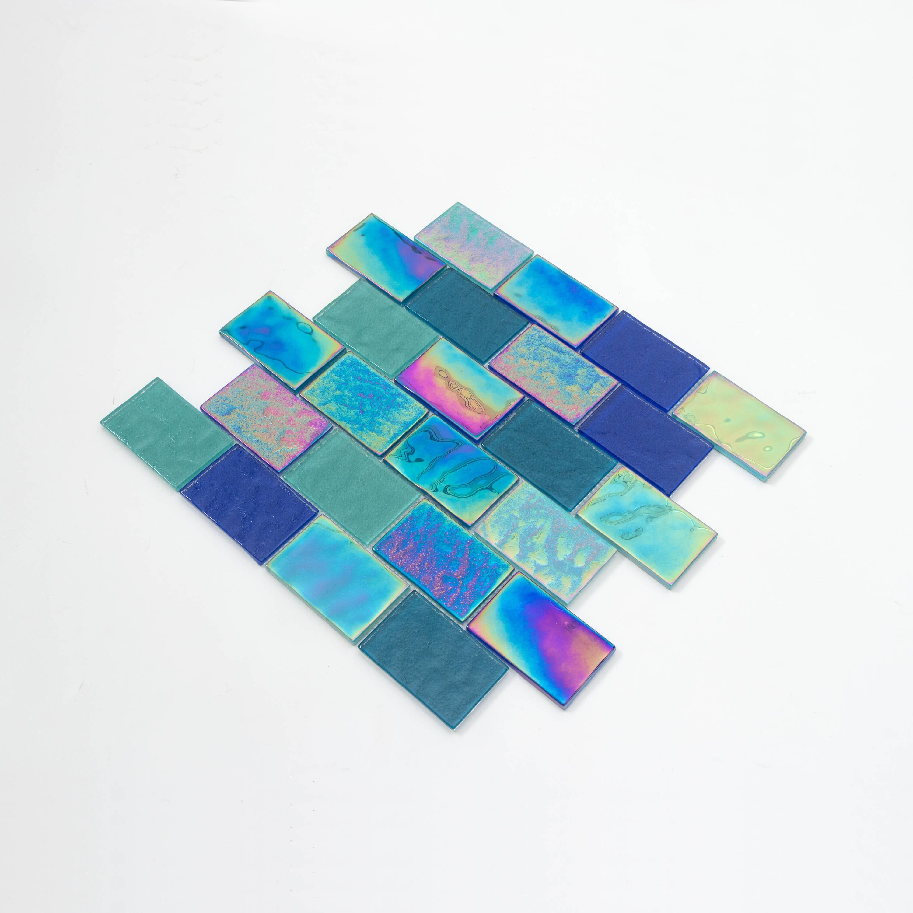 WS Tiles Swimming Pool Series Night Sky 12-in x 12-in Polished Glass Brick and Wall Tile (15-sq. ft/ Carton) | WSD-RW05