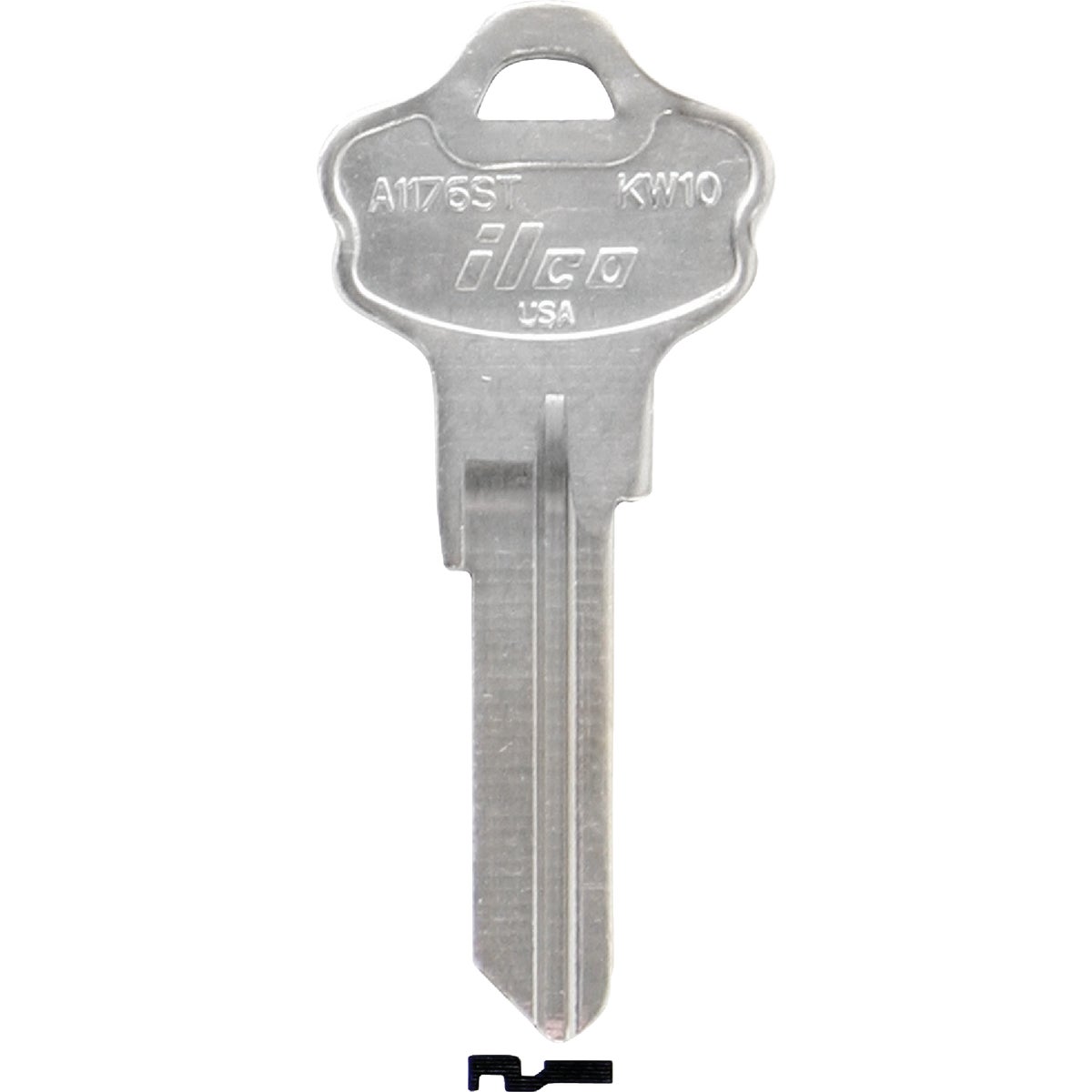 Ilco KW10-A1176ST Key Blank for Kwikset Titan Lockset in the Key Blanks ...
