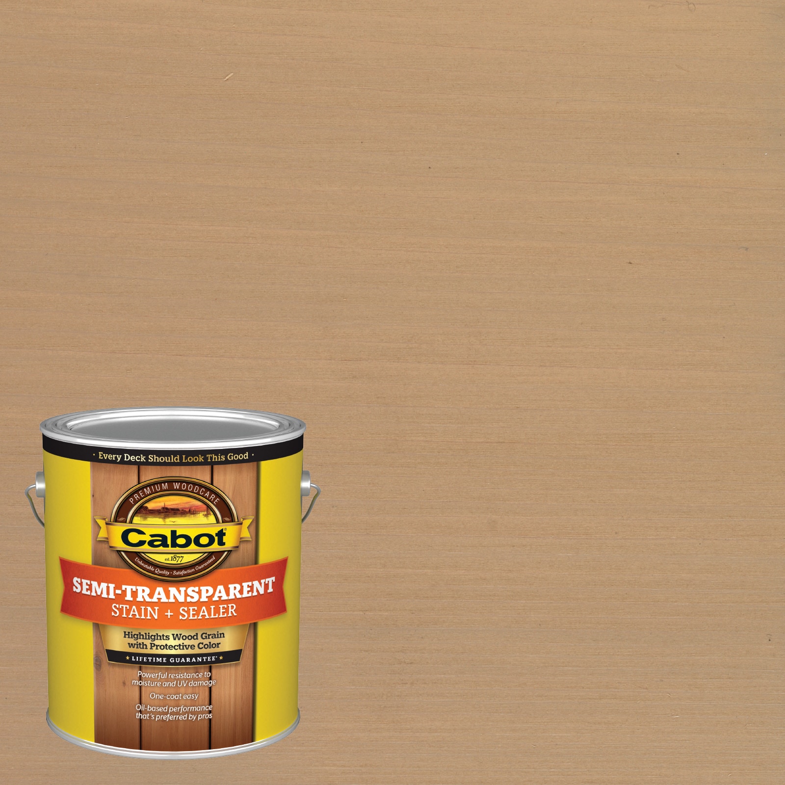 Cabot Acorn Semi-transparent Exterior Wood Stain and Sealer (1-Gallon) in  the Exterior Stains department at 