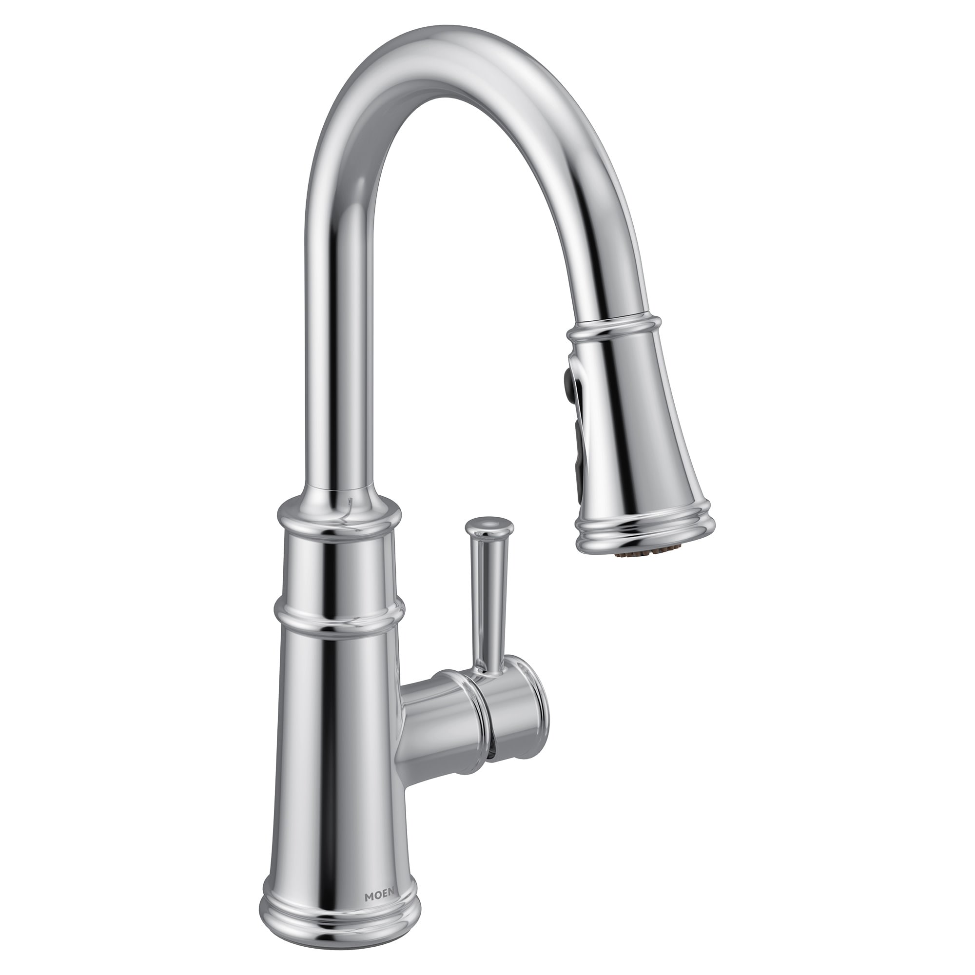 Moen 7260 Chrome Single Handle Deck-mount Pull-down Kitchen Faucet with Sprayer ( Deck Plate Included )