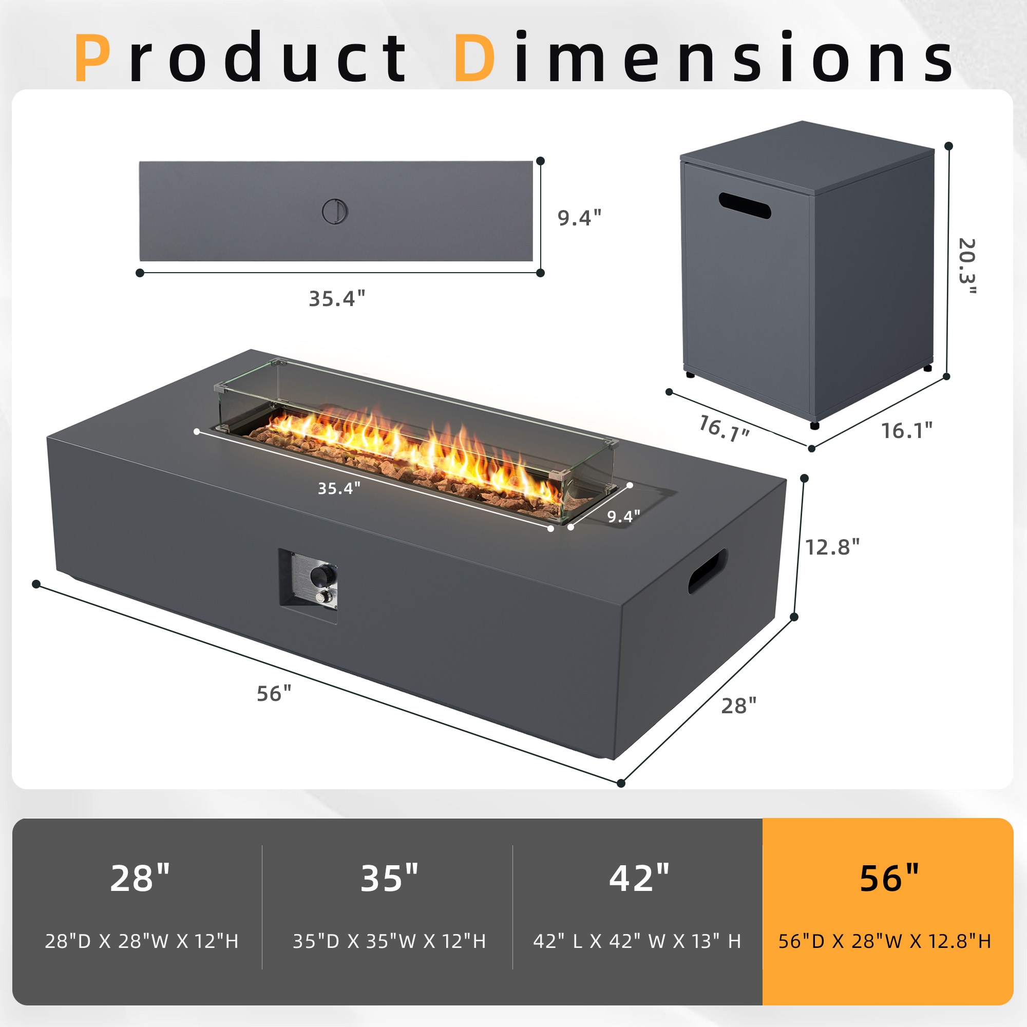 UPHA 56TP-SHENHUI-QT Outdoor-Gas-Firepits - View #3