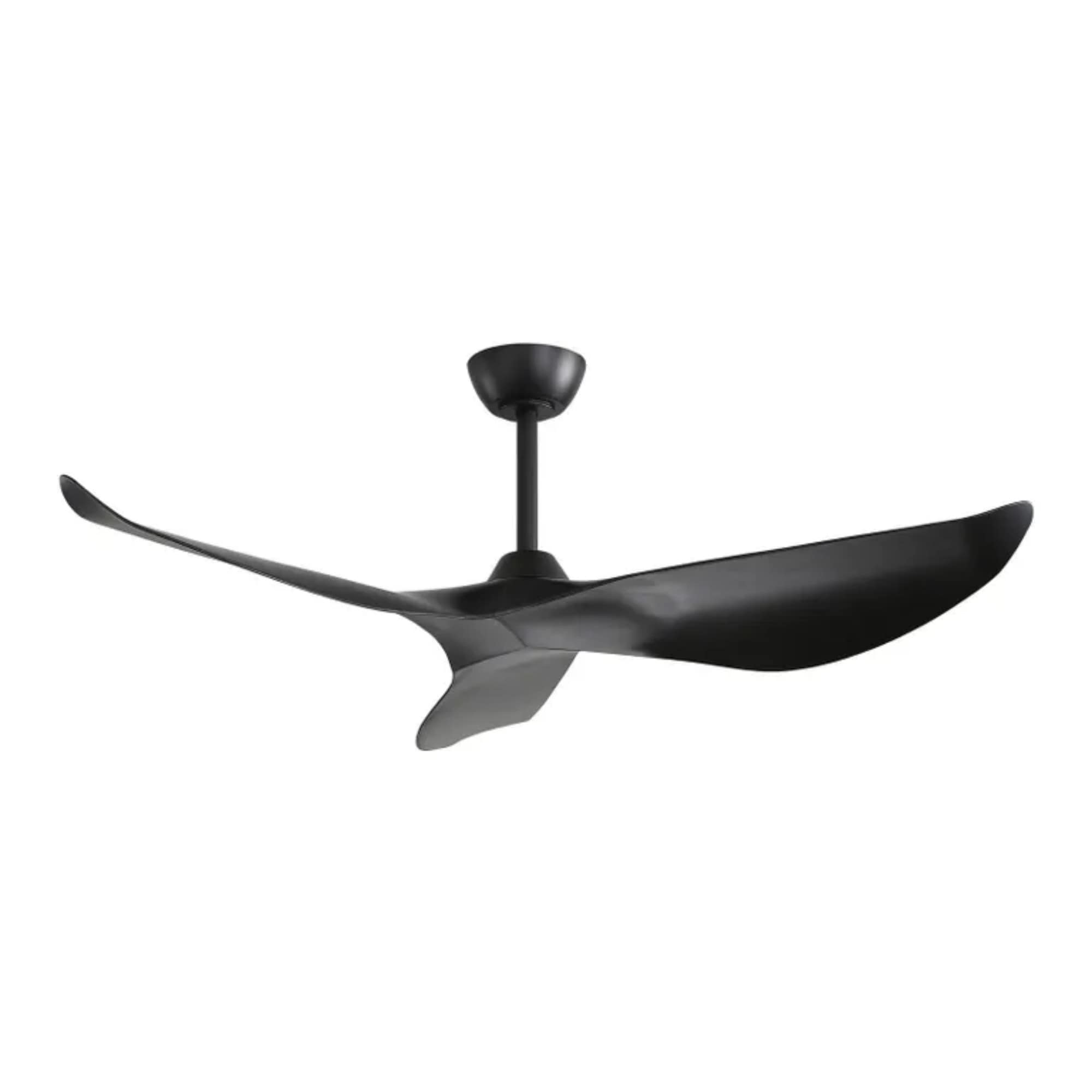 ToolCat BZ-3-55-SN 52-in Integrated LED Outdoor Black White with Black Blades Ceiling Fan and Remote ( 3 -Blade )