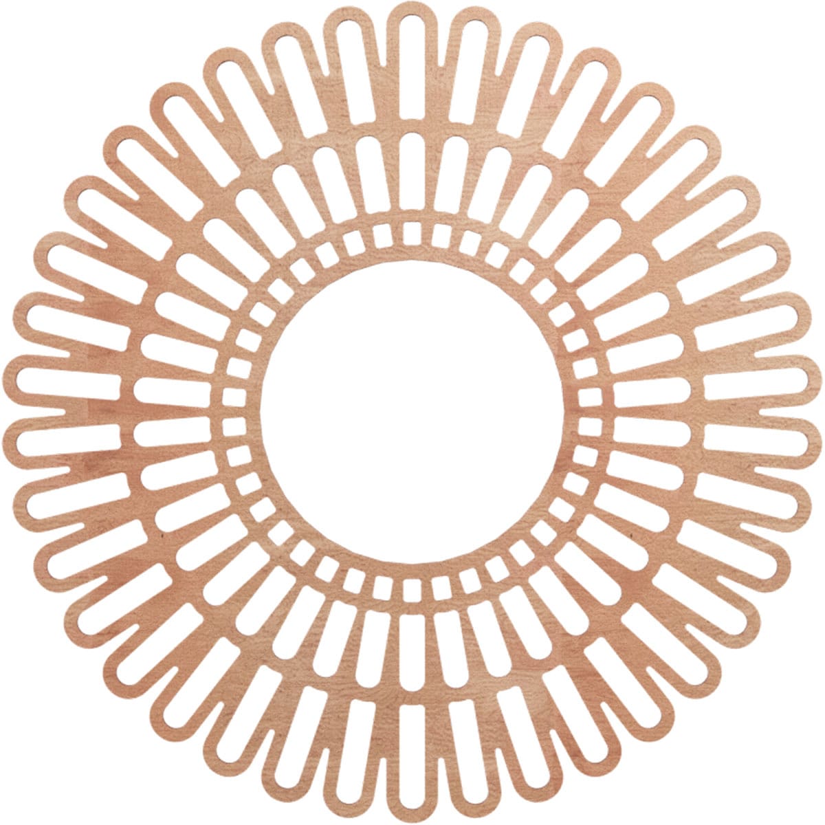 Ekena Millwork CMWP36X0375CRCH Cornelius Fretwork Pierced 36-in W x 36-in L Modern Cherry Wood Whole Ceiling Medallion