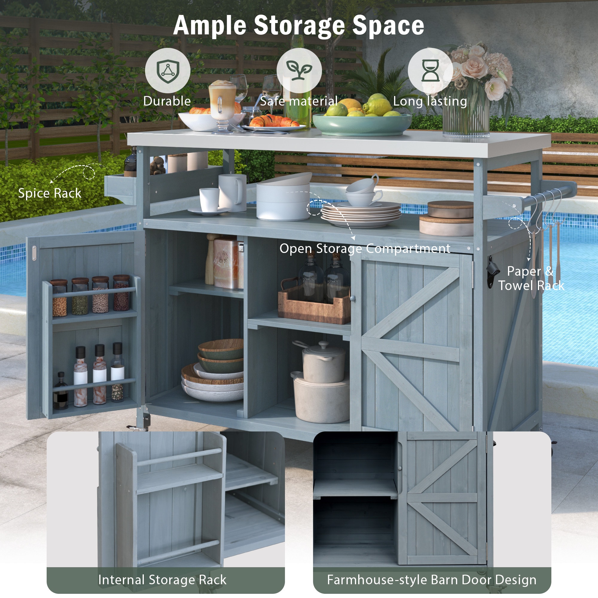 Zeus & Ruta BL03-PATIO-39 Outdoor-Carts - View #6