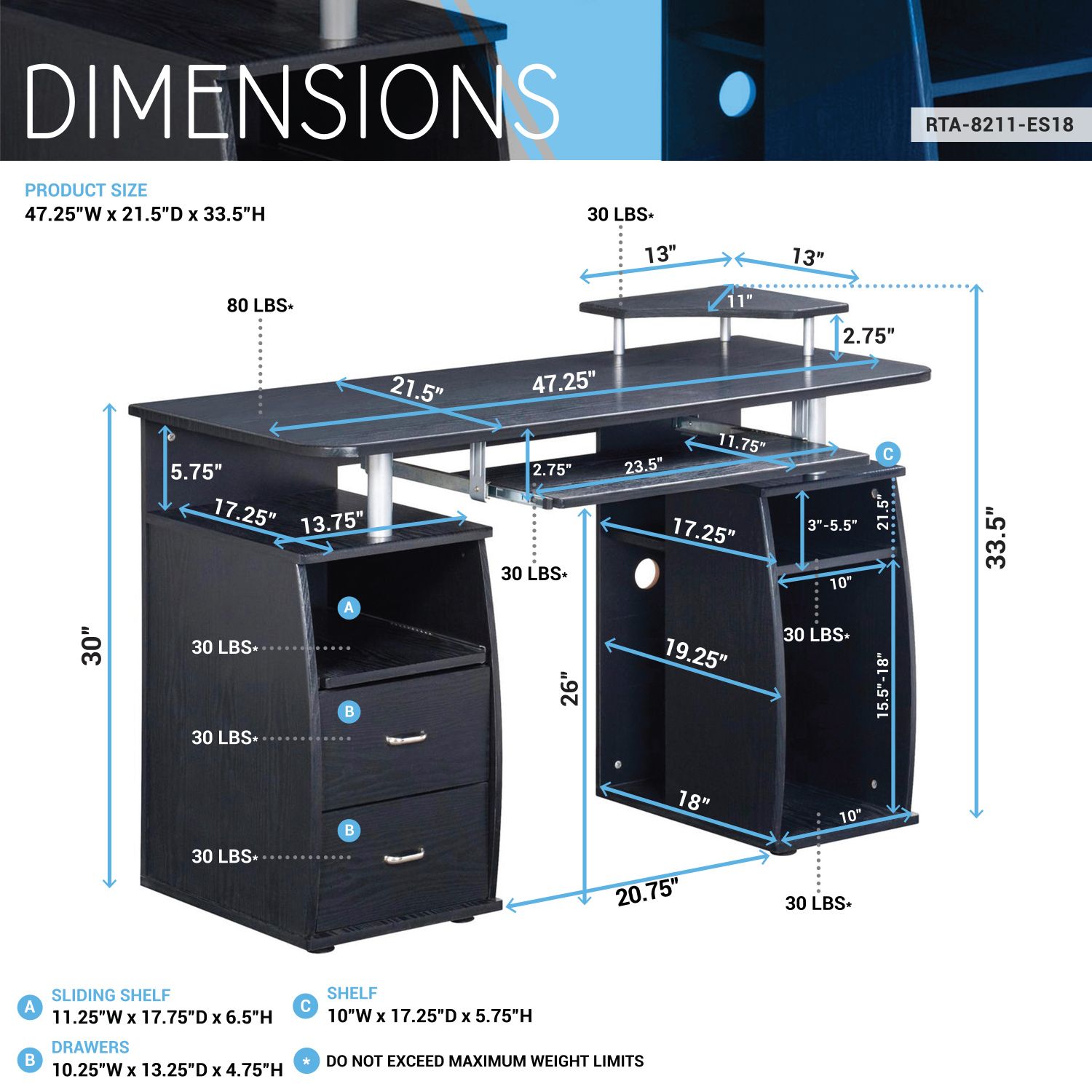 JASMODER RTA-8211-ES18 desks - View #2