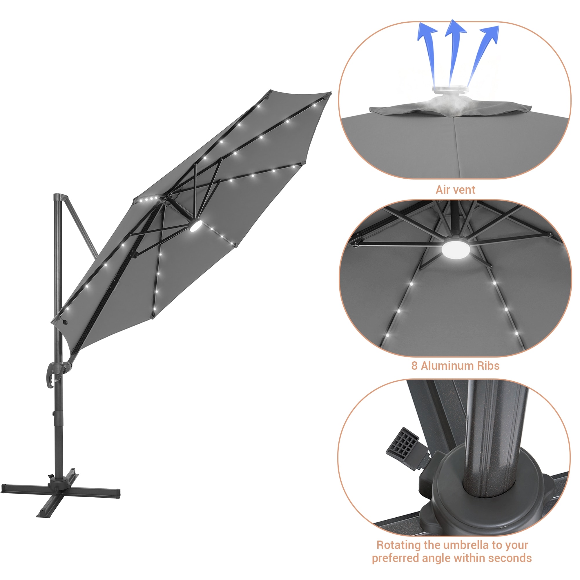 ACEGOSES LW-PCT-JC12LY-LED Umbrellas-2 - View #3