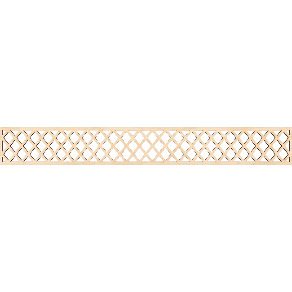 Ekena Millwork MLDB06X46MNCBI Manchester Fretwork Flat Trim 6-in x 3.86-ft Birch Brown Unfinished 2156095 Pierced Wall Panel Moulding
