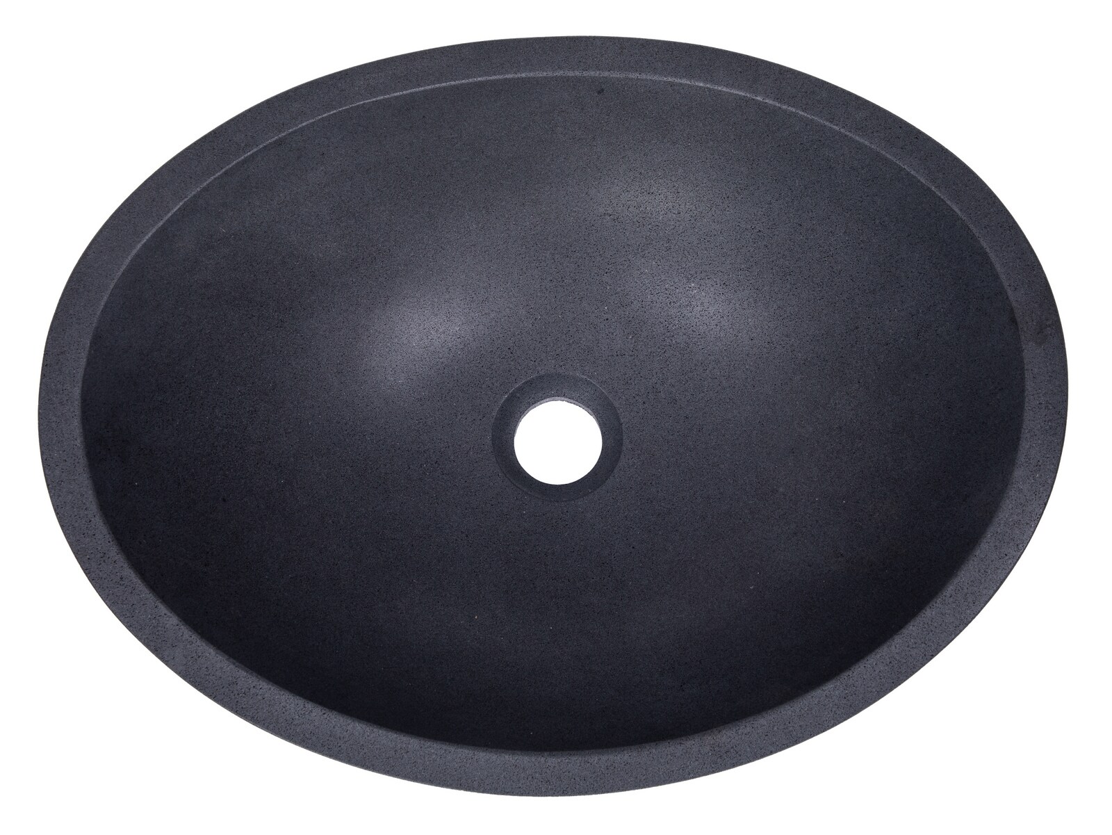 Eden Bath Natural Stone Vessel Oval Modern Lava Stone Bathroom Sink (18 ...