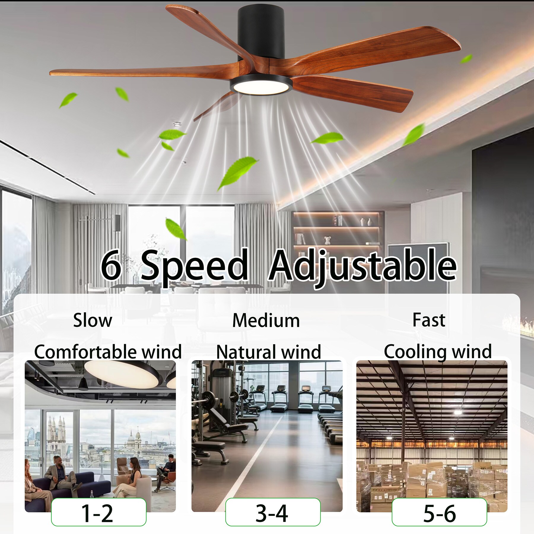 SINOFURN SYD130054BK Ceiling-Fans - View #7