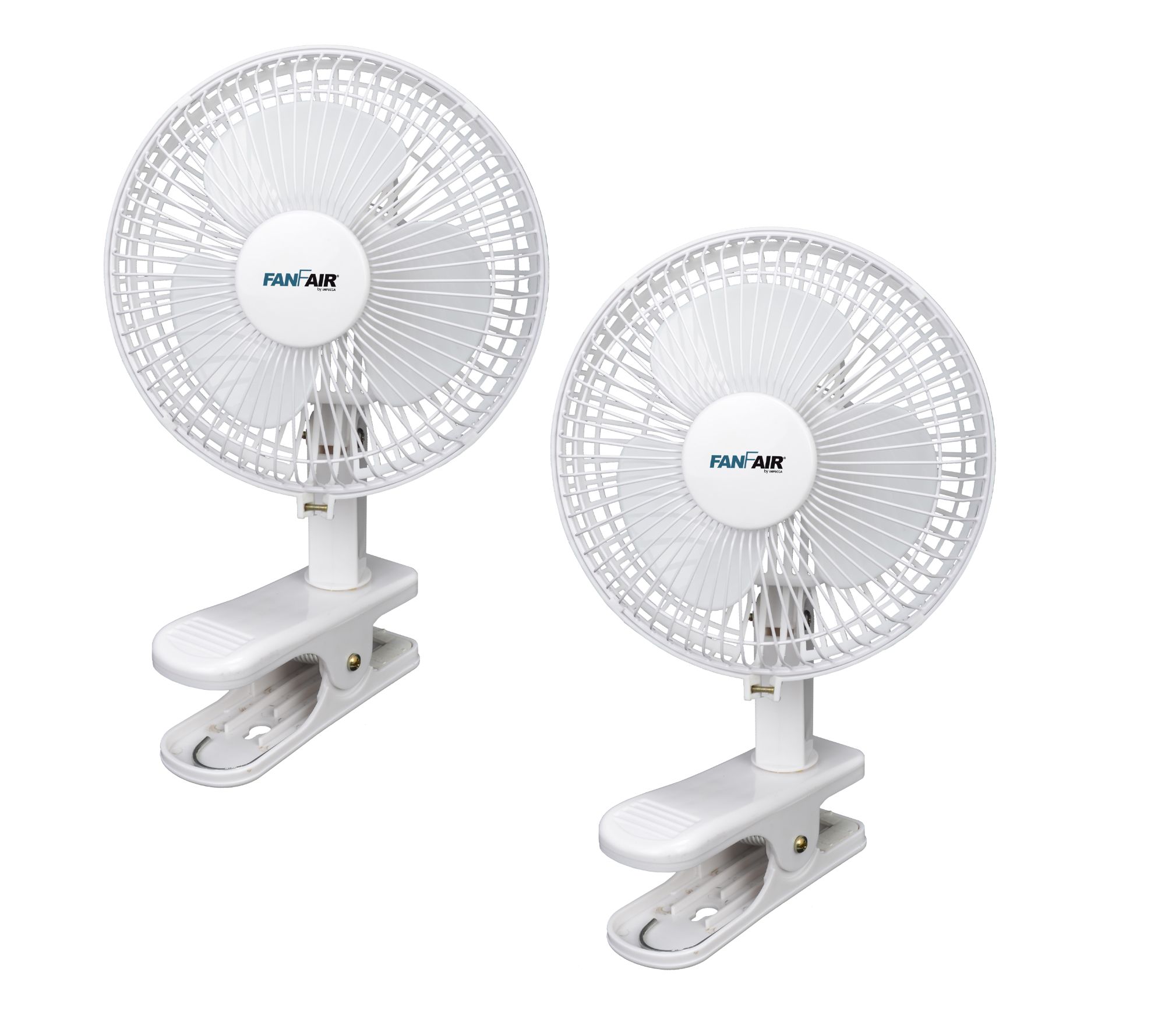 FanFair WFPF610W2PK697 6-Inches 125 -Volt 2 -Speed High Velocity Indoor White Oscillating Desk Fan