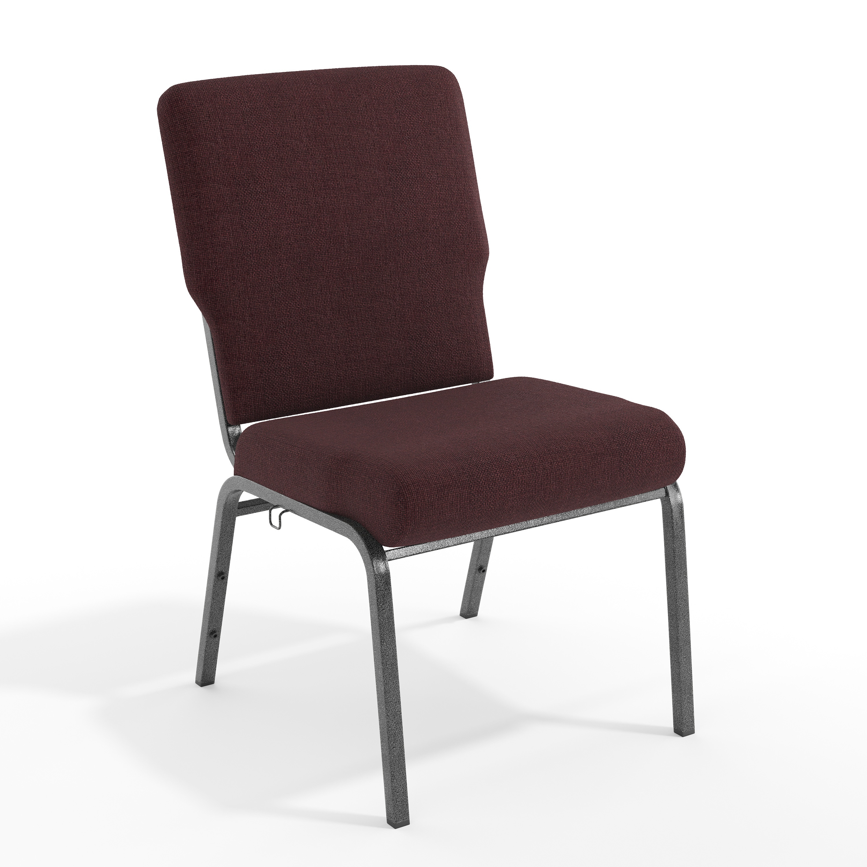 Emma + Oliver 889142505655 20.5 in. Grape/Amethyst Molded Foam Church Chair