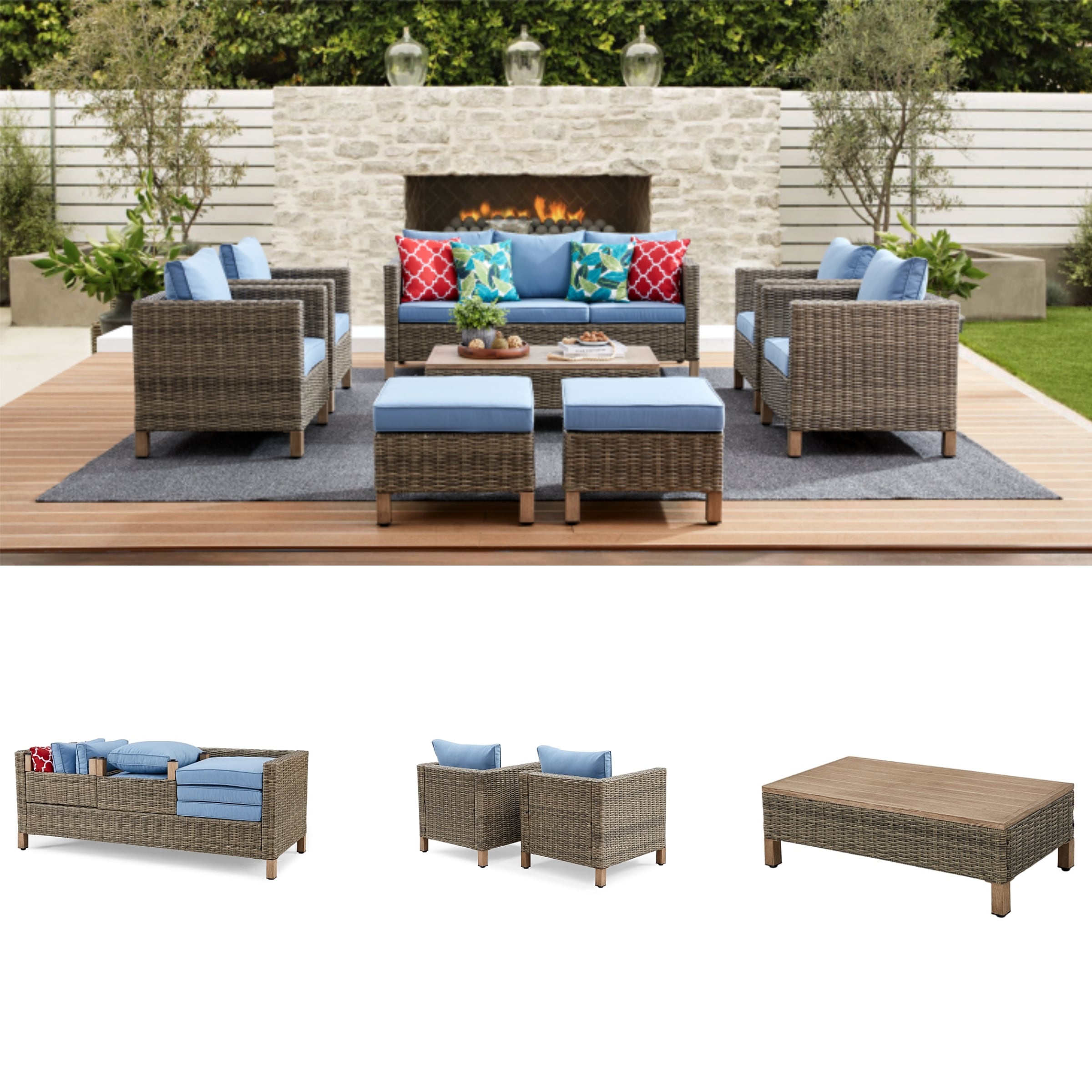 EDYO LIVING SMX07-BL Patio-Conversation-Sets - View #2