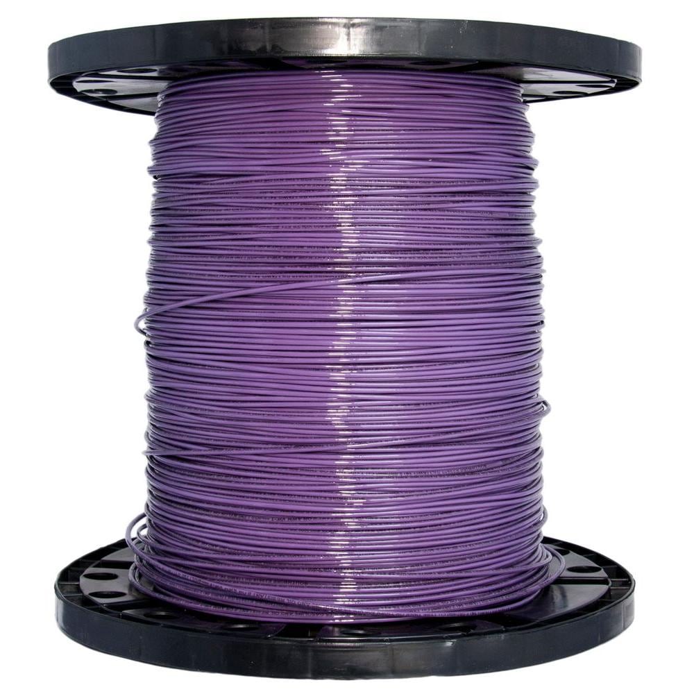 Southwire 2500-ft 12-AWG Purple Solid Copper Thhn Wire (By-the-roll) 21204305 Sansujyuku sansujyuku.com