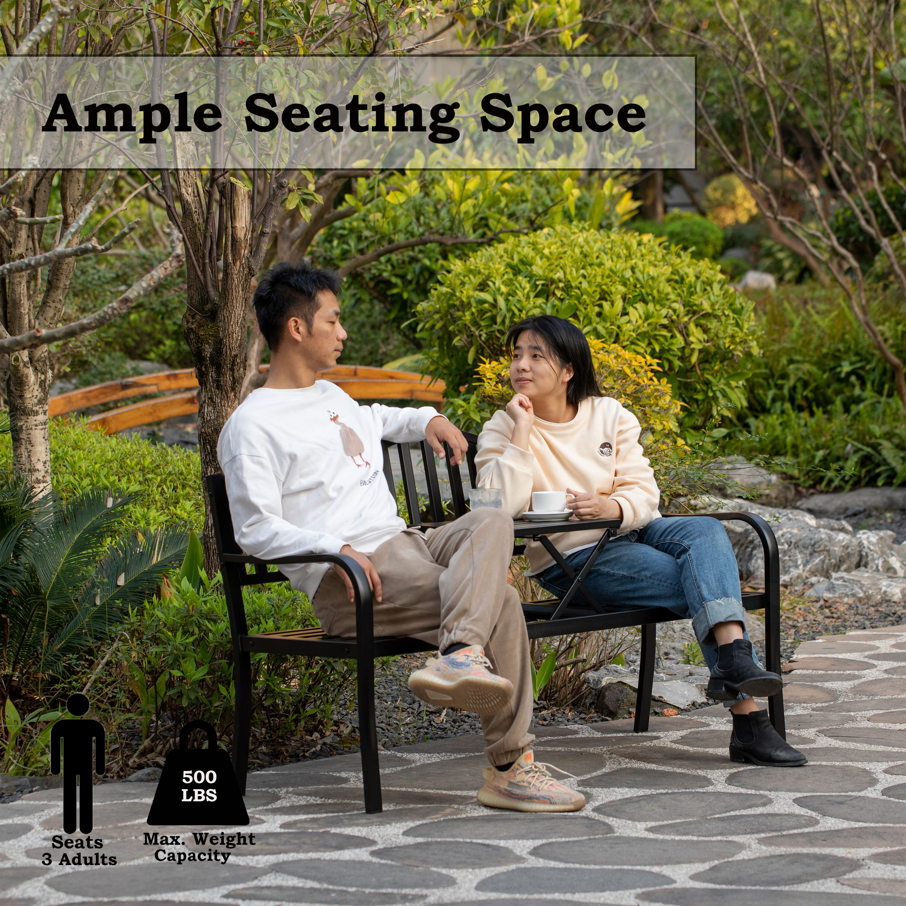 Gardenised QI003461L Commercial-Benches - View #4