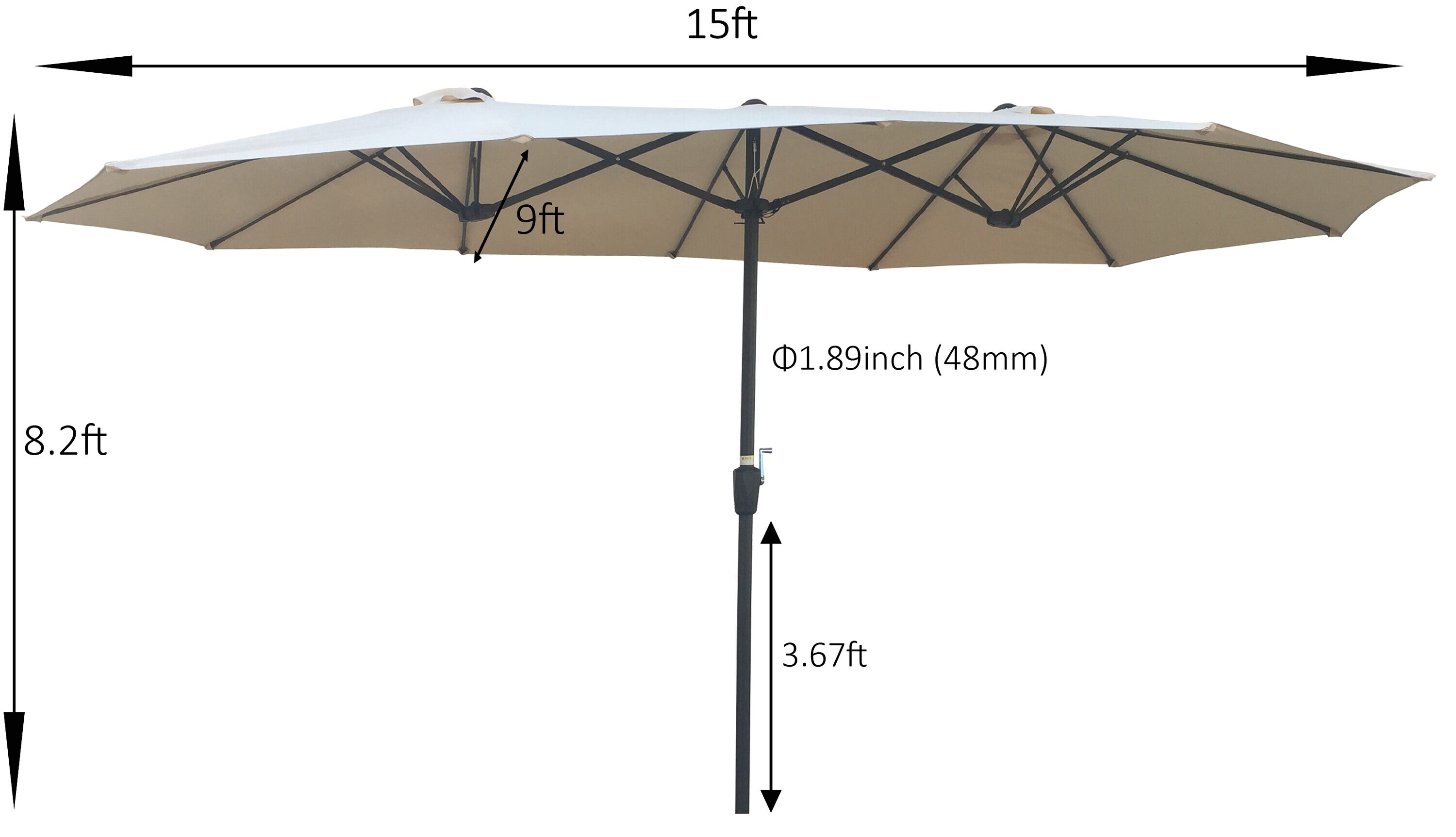 Runesay QCPATIO-09 Umbrellas-2 - View #5