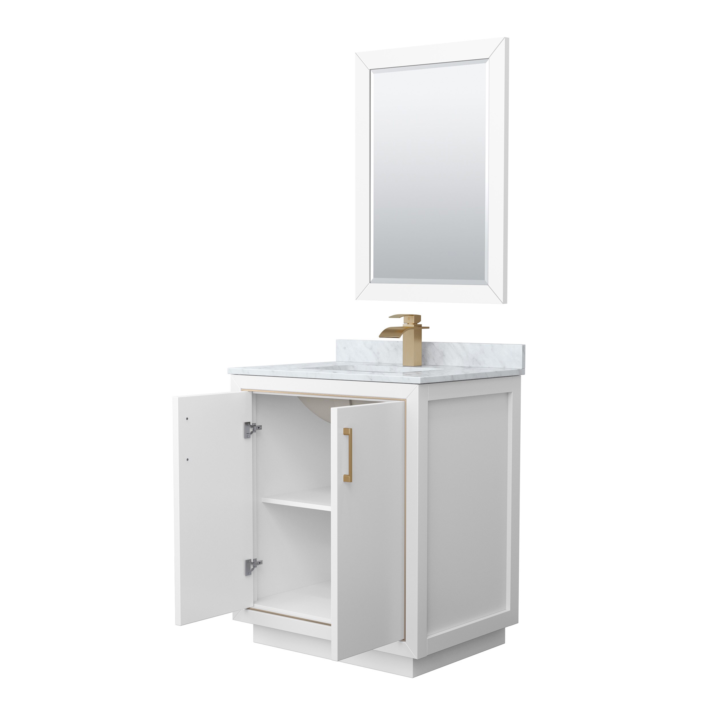 Wyndham Collection WCF111130SWZCMUNSM24 Bath-Vanity-Combo - View #2