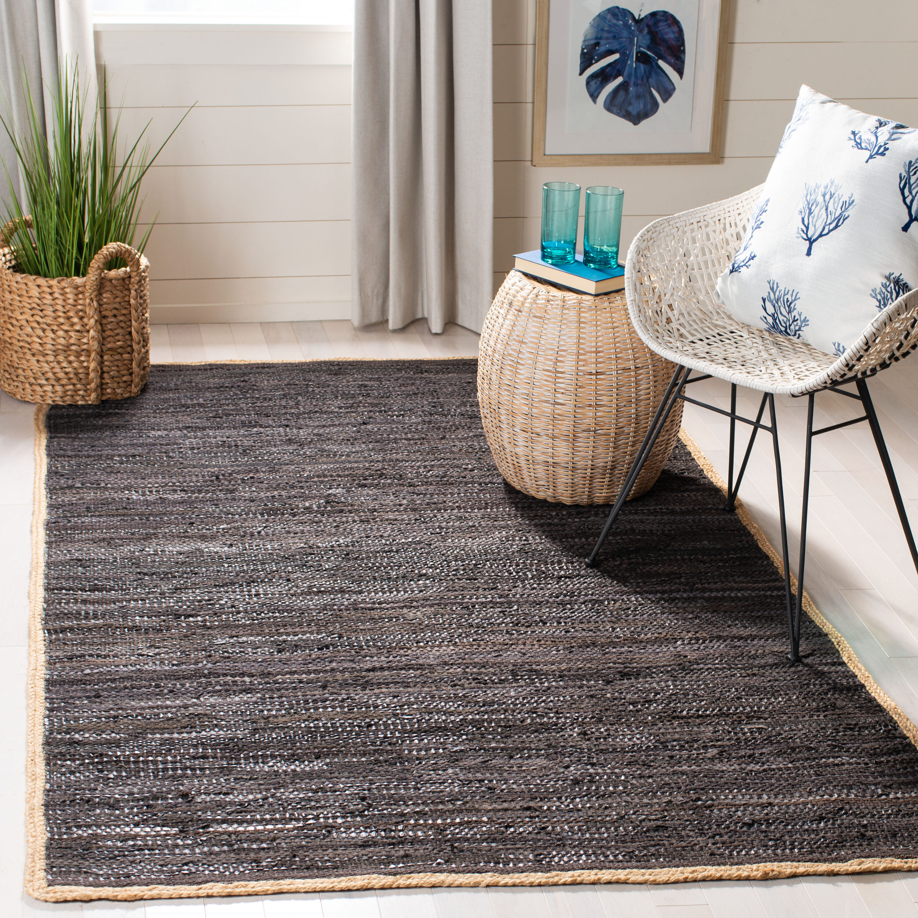 Cape Cod 901H Chocolate Natural 5in x 8in Rug