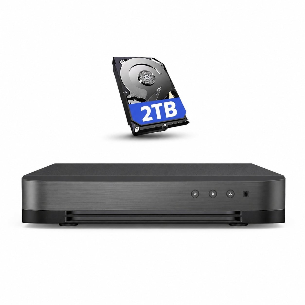 Aoibox  16 Channel 1080P Lite 5 in 1 Hybrid CCTV DVR with H 265 Compression Motion Alerts 2 TB HDD Remote Access