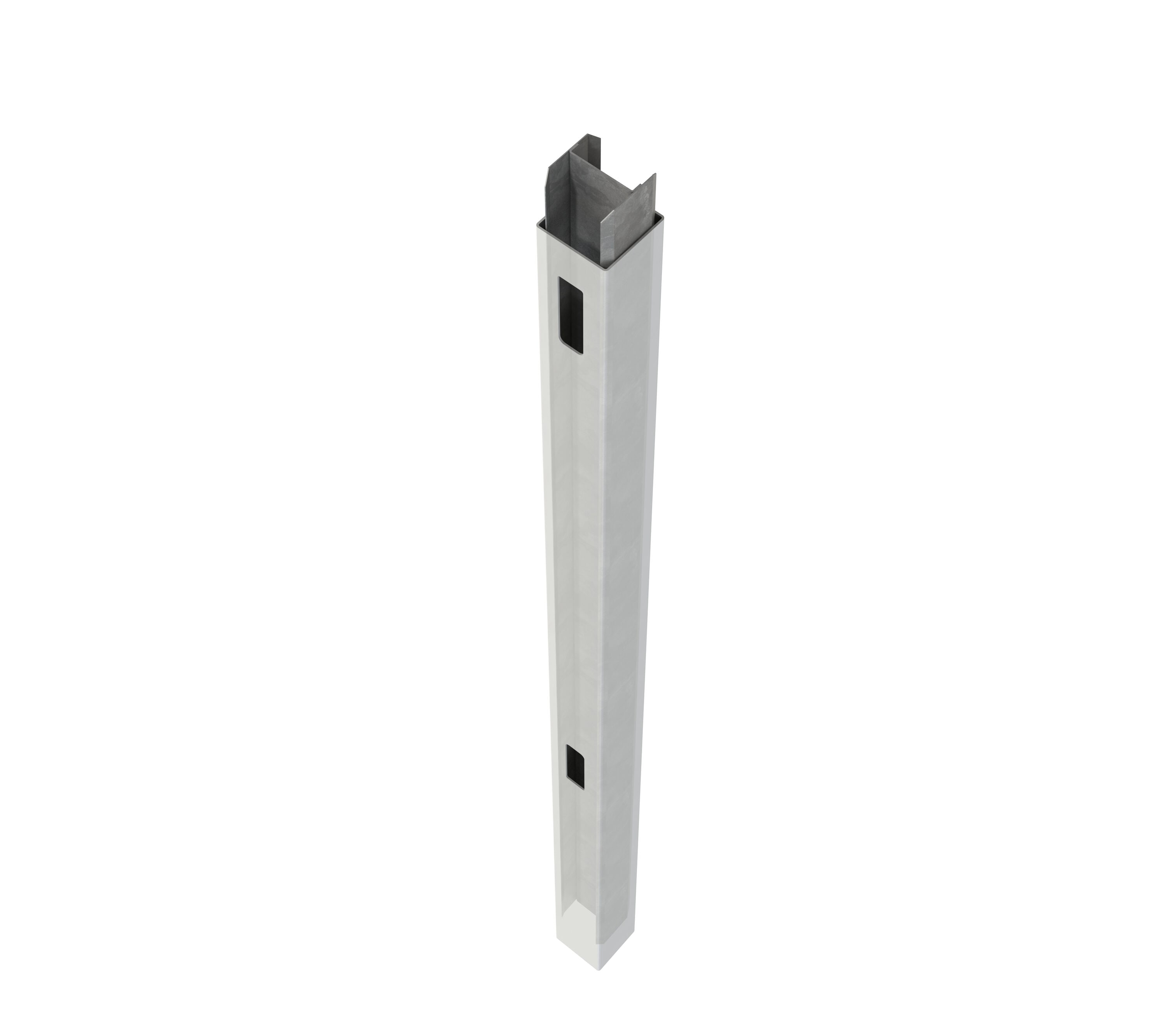 Freedom 73014646 4-Inches Silver Metal Post insert For Vinyl fence