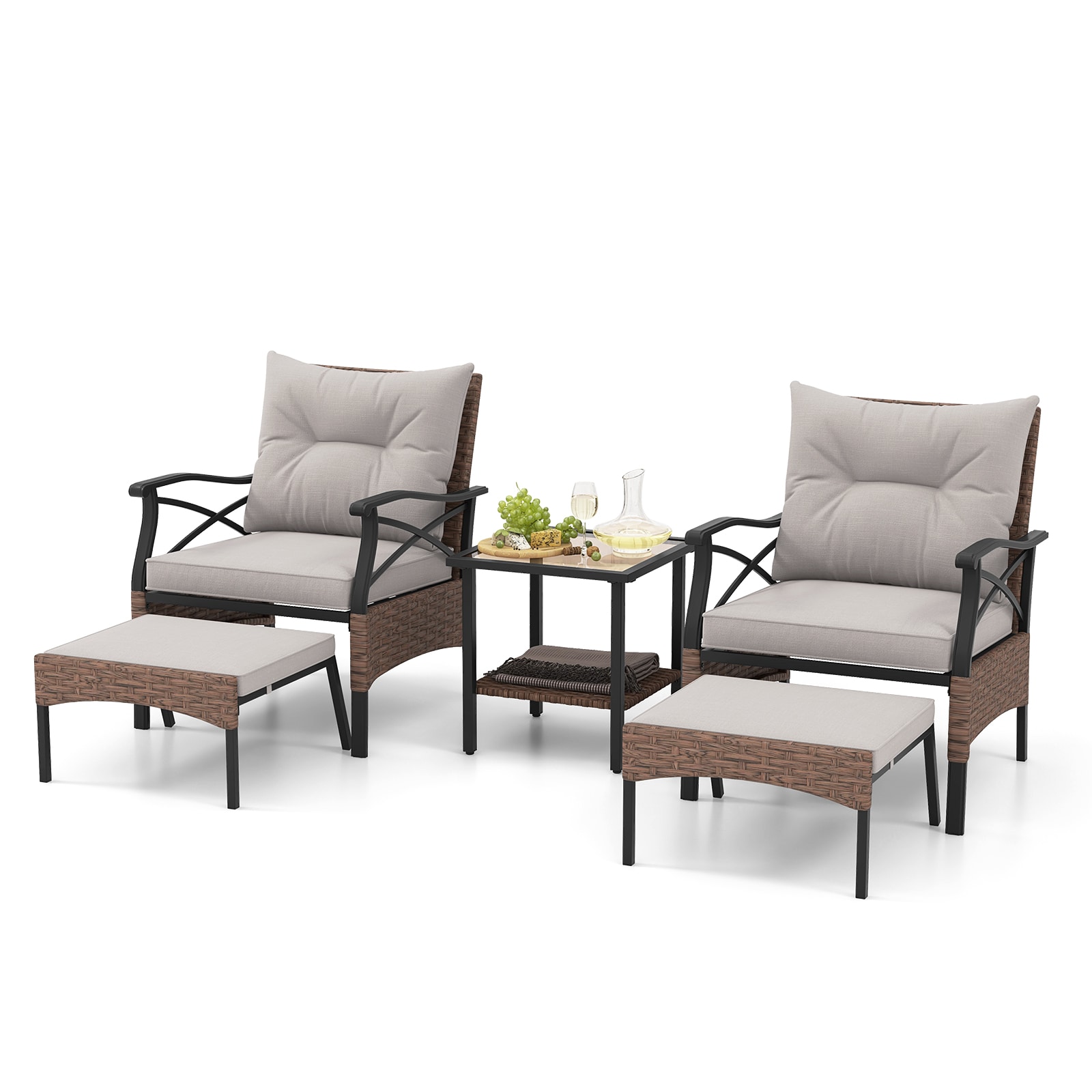 LIVIZA TDS11576BN Patio-Conversation-Sets - View #2