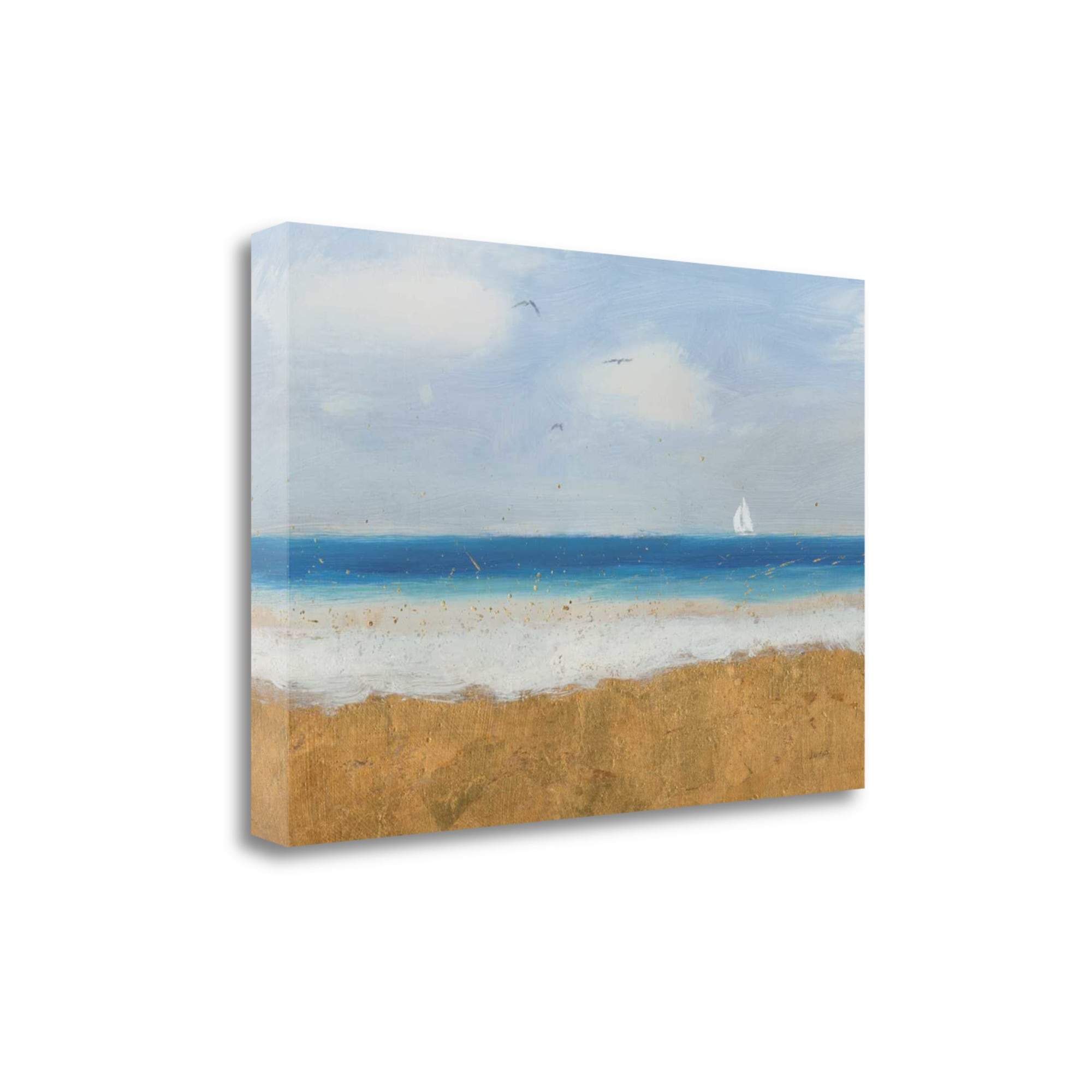 Tangletown Fine Art WA618576-2416C Beach Horizon James Wiens 16-in H x 24-in W Coastal Print on Canvas