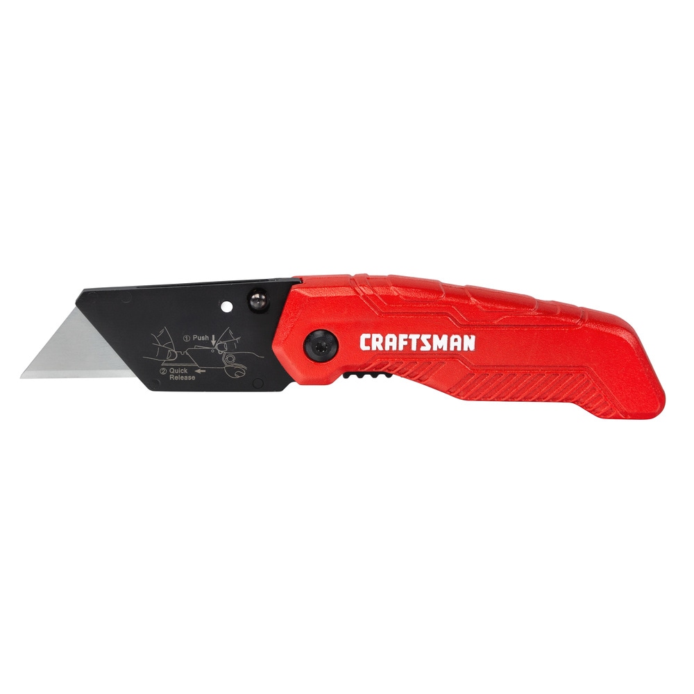 Klein Tools Flickblade 3/4-in 1-Blade Folding Utility Knife in the