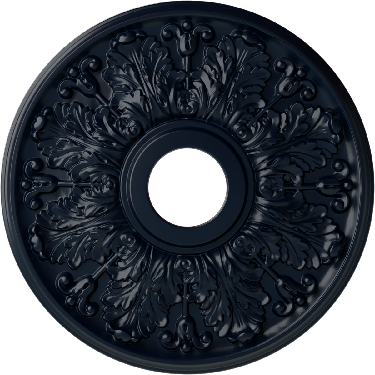 Ekena Millwork CM16APMDF Apollo 16.5-in W x 16.5-in L Painted Midnight Dream Polyurethane Whole Ceiling Medallion
