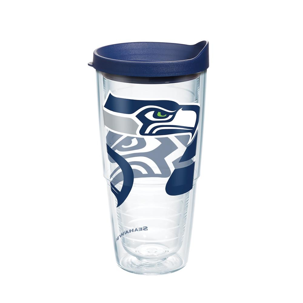 Tervis Made in USA Double Walled NFL Seattle Seahawks  Insulated Tumbler Cup Keeps Drinks Cold & Hot, 24oz, All Over: Tumblers &  Water Glasses