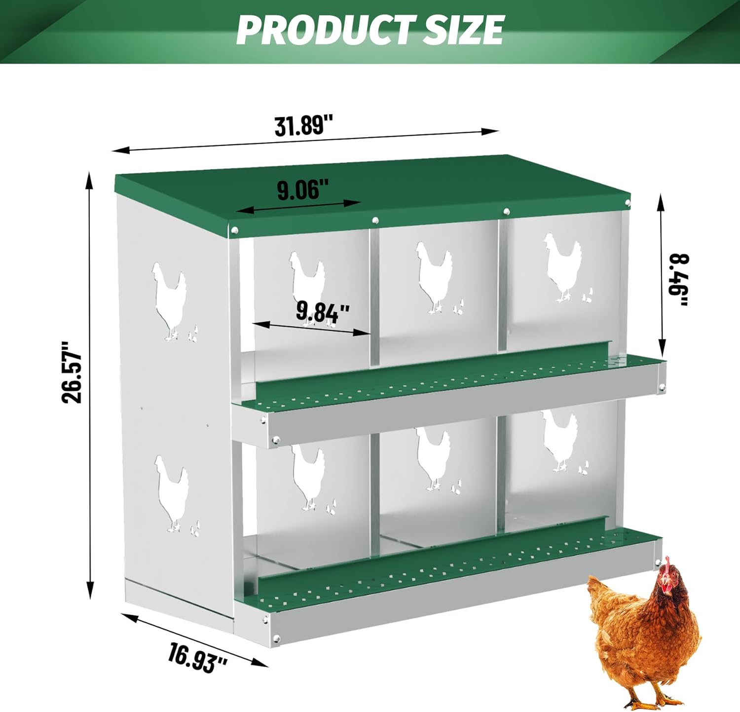 Qeetex GGL-PHO-348SBN54 Chicken-Coops-Rabbit-Hutches - View #5