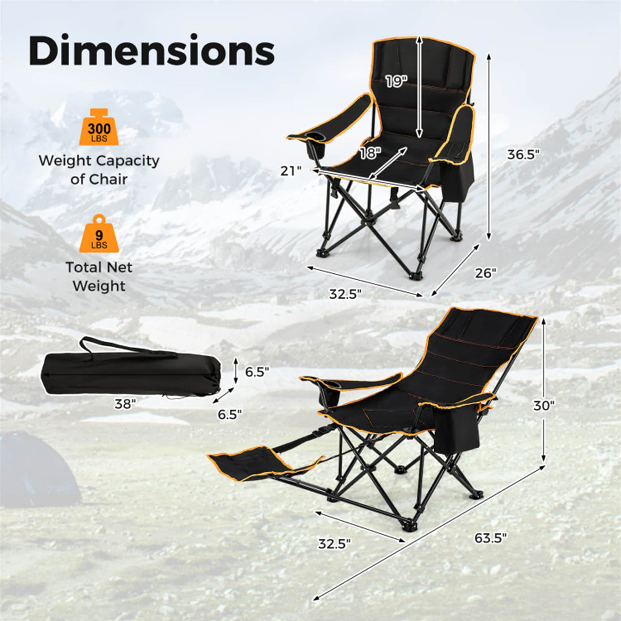 BABOOM BOM-11710DK-CO Beach-Camping-Chairs - View #4