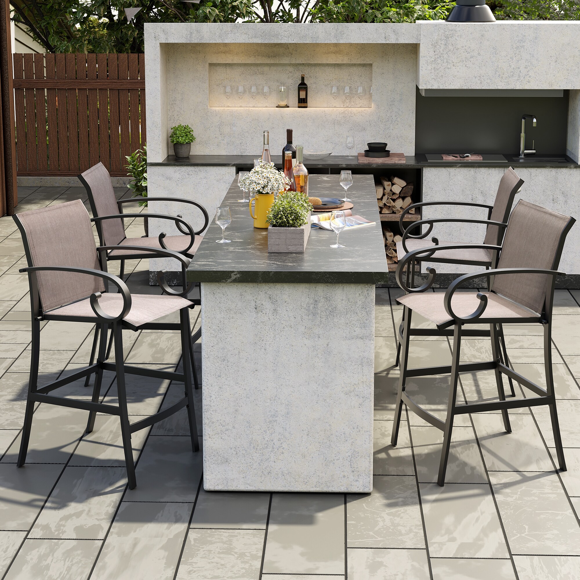 Crestlive Products CL-ST015ASH-2 stools - View #3