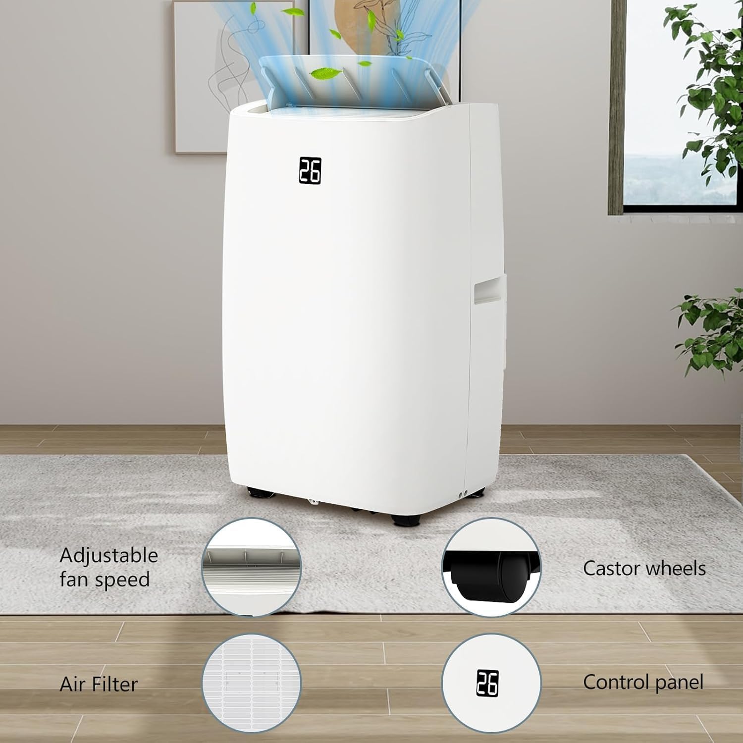 Qeetex ZYS-PHO-10HUPYAZ Portable-Air-Conditioners - View #3
