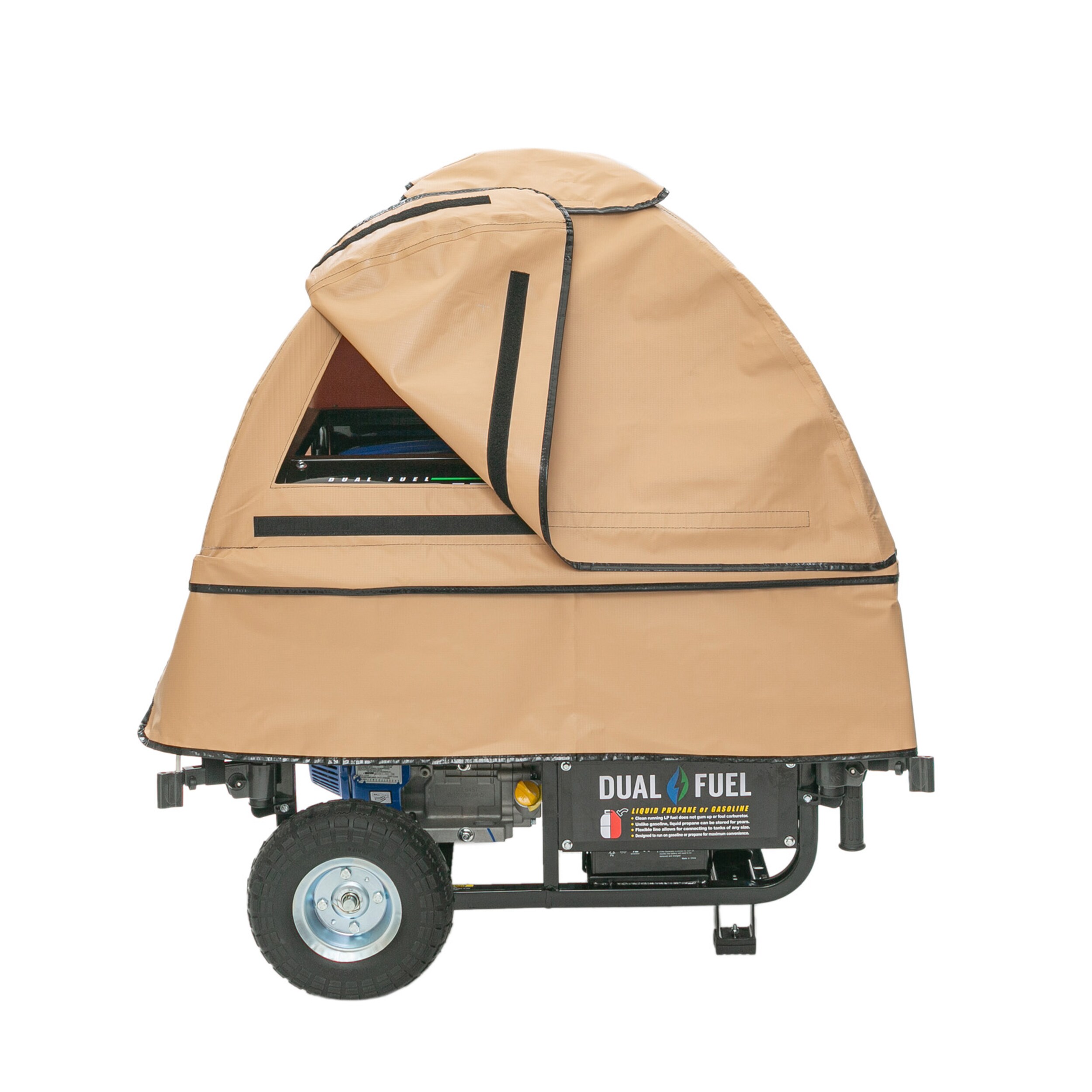 Universal Kit GenTent 10k Generator Tent Running Cover Standard, TanLight 